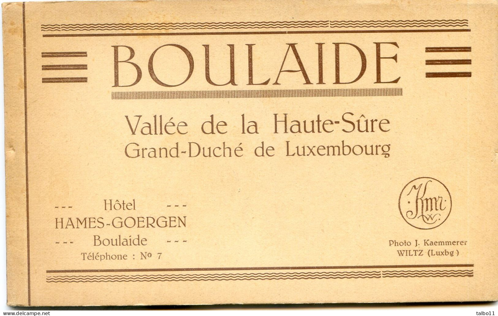 Luxembourg - Carnet Complet De 6 Cartes - Boulaide - Vallee De La Haute Sûre - Hotel Hames Goergen - Other & Unclassified