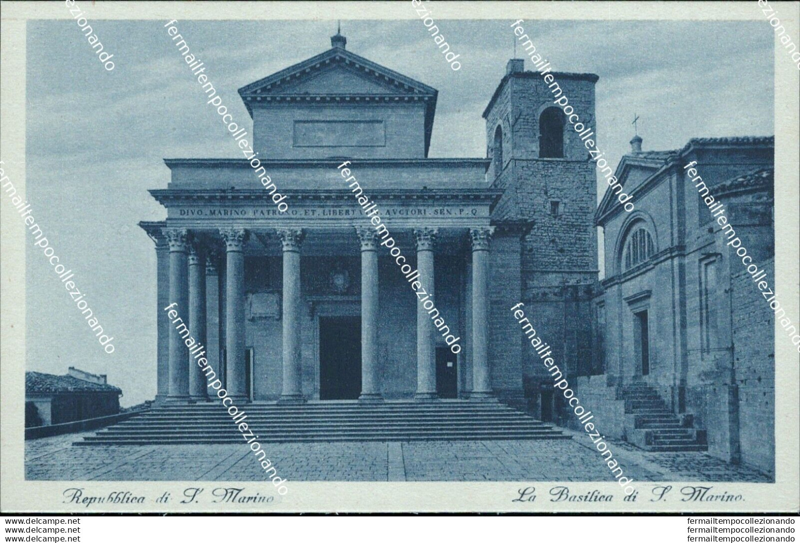 Ba8 Cartolina Repubblica Di San Marino La Basilica - San Marino