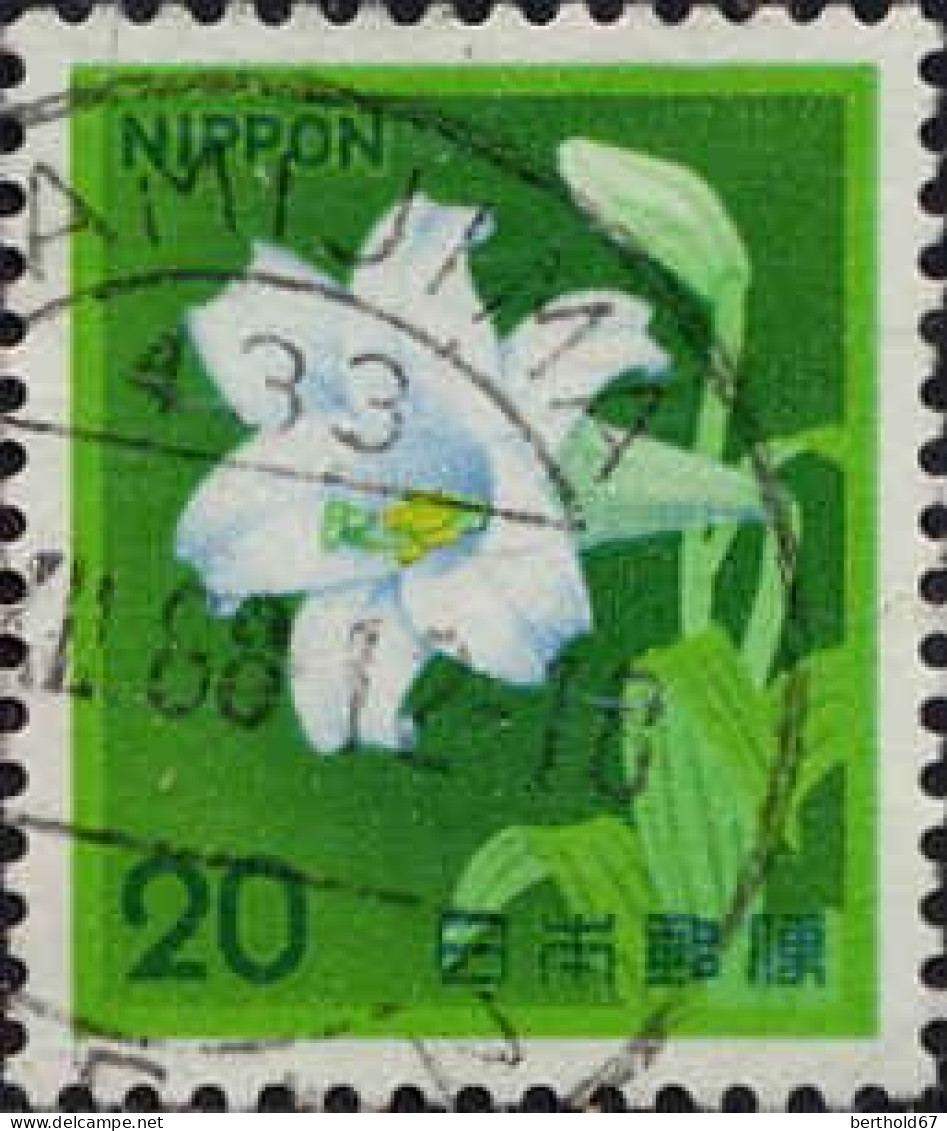 Japon Poste Obl Yv:1430 Mi:1518A Lis Lilium Longiflorum (TB Cachet Rond) - Oblitérés