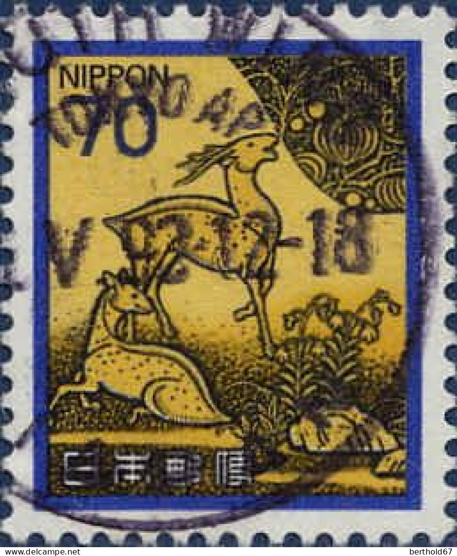 Japon Poste Obl Yv:1439 Mi:1538 Cervidés (TB Cachet Rond) - Oblitérés