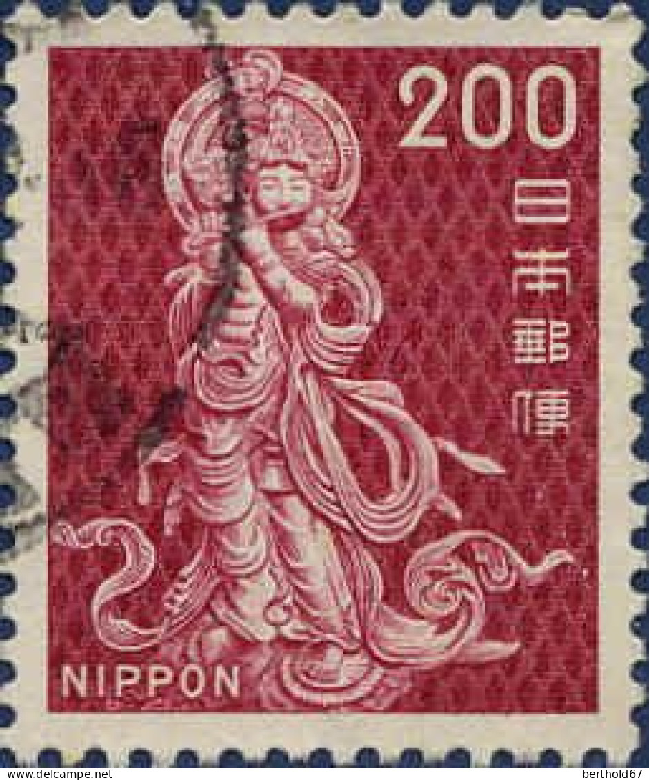 Japon Poste Obl Yv:1060 Mi:1152 Ojou Bosatsu Temple Todai-ji Nara (cachet Rond) - Gebruikt