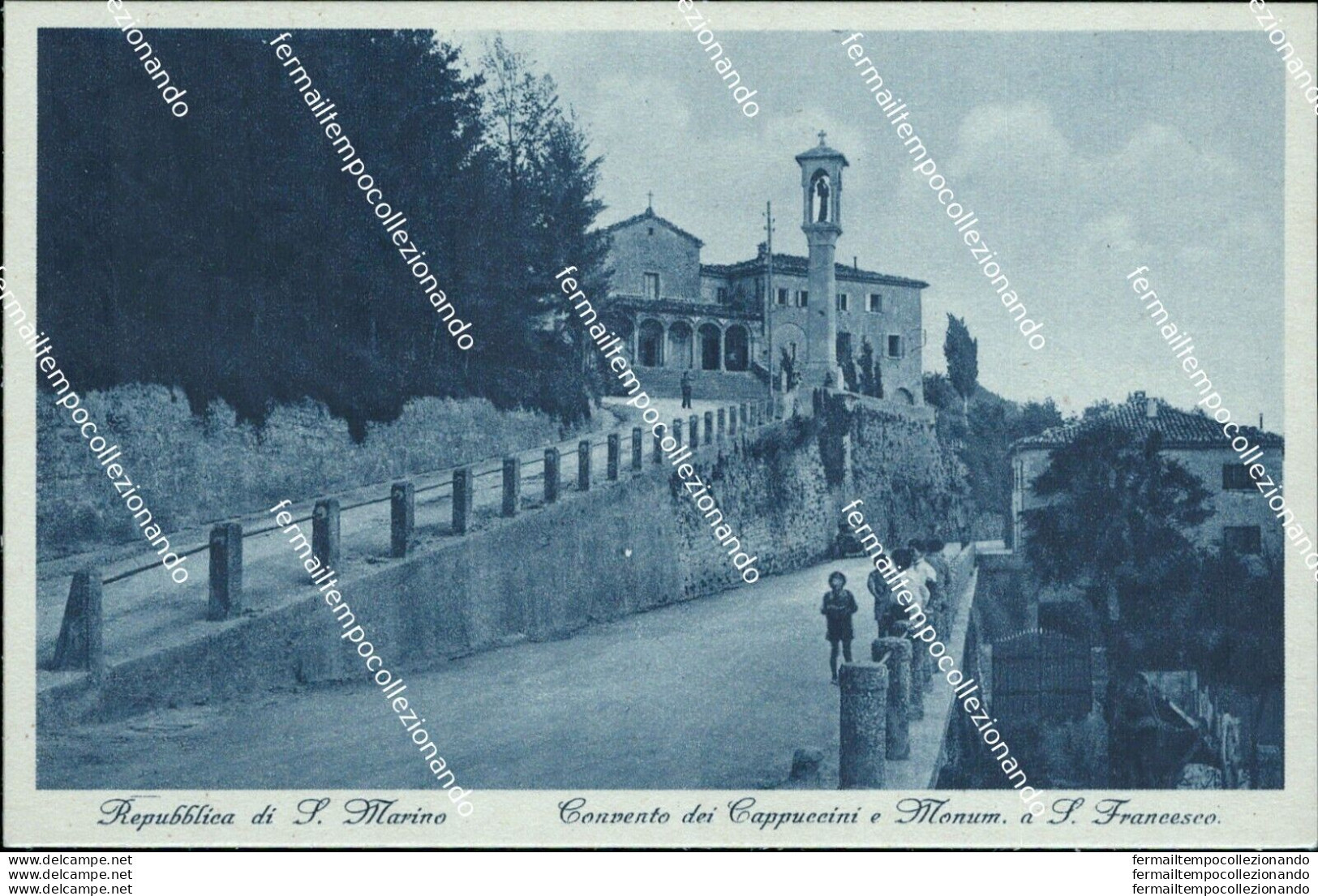 Ba9 Cartolina Repubblica Di San Marino Convento Dei Capuccini - Saint-Marin