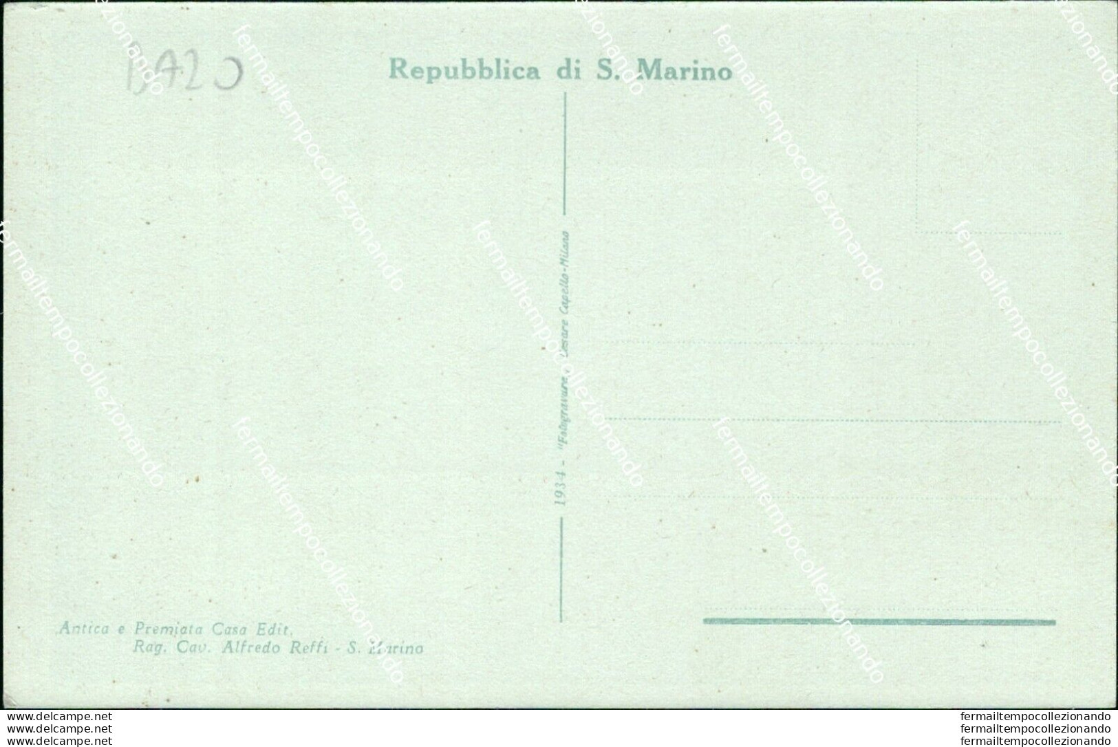 Ba20 Cartolina Repubblica Di San Marino Vista Dalla Seconda E Terza Torre - Saint-Marin