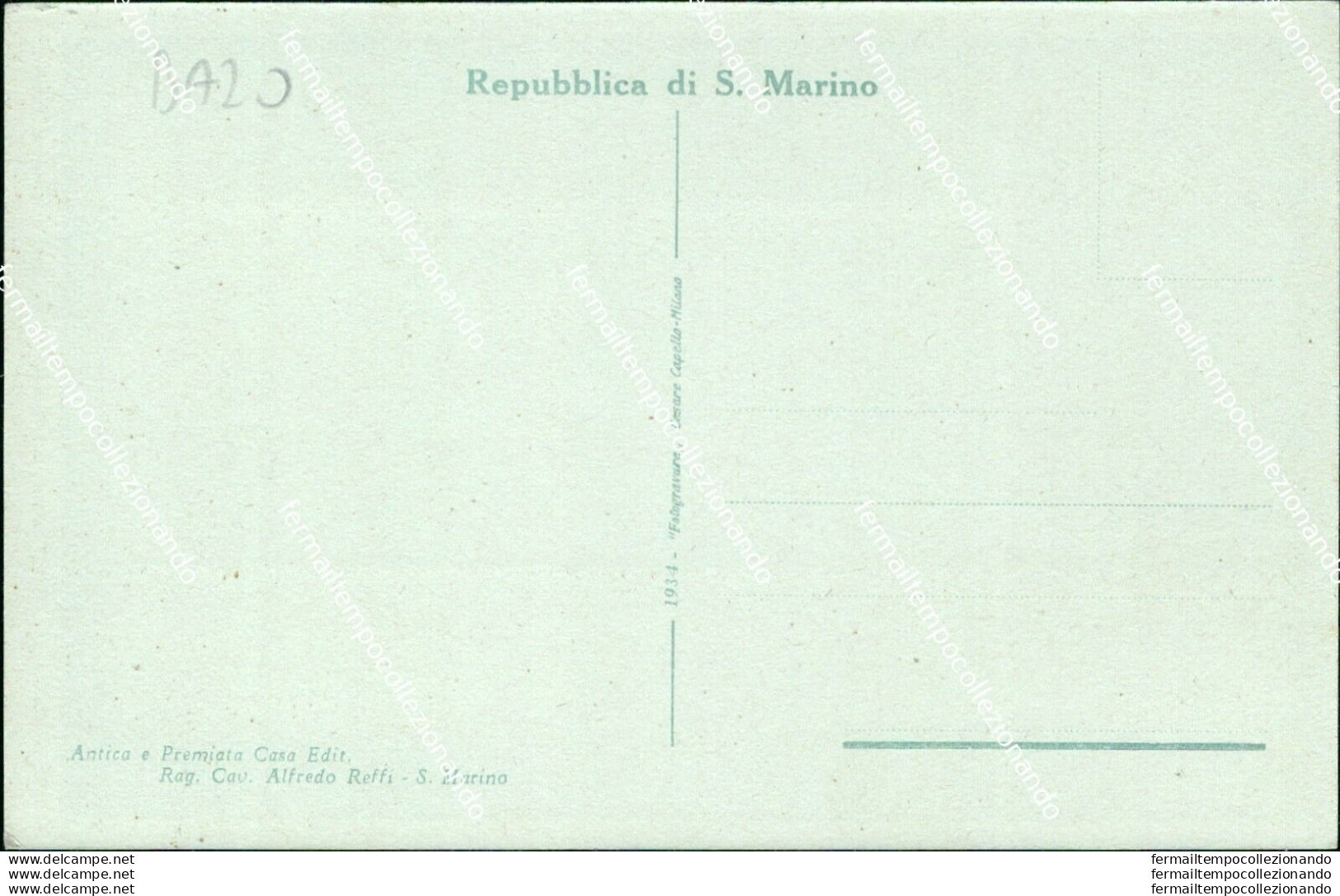 Ba20 Cartolina Repubblica Di San Marino Vista Dalla Seconda E Terza Torre - San Marino