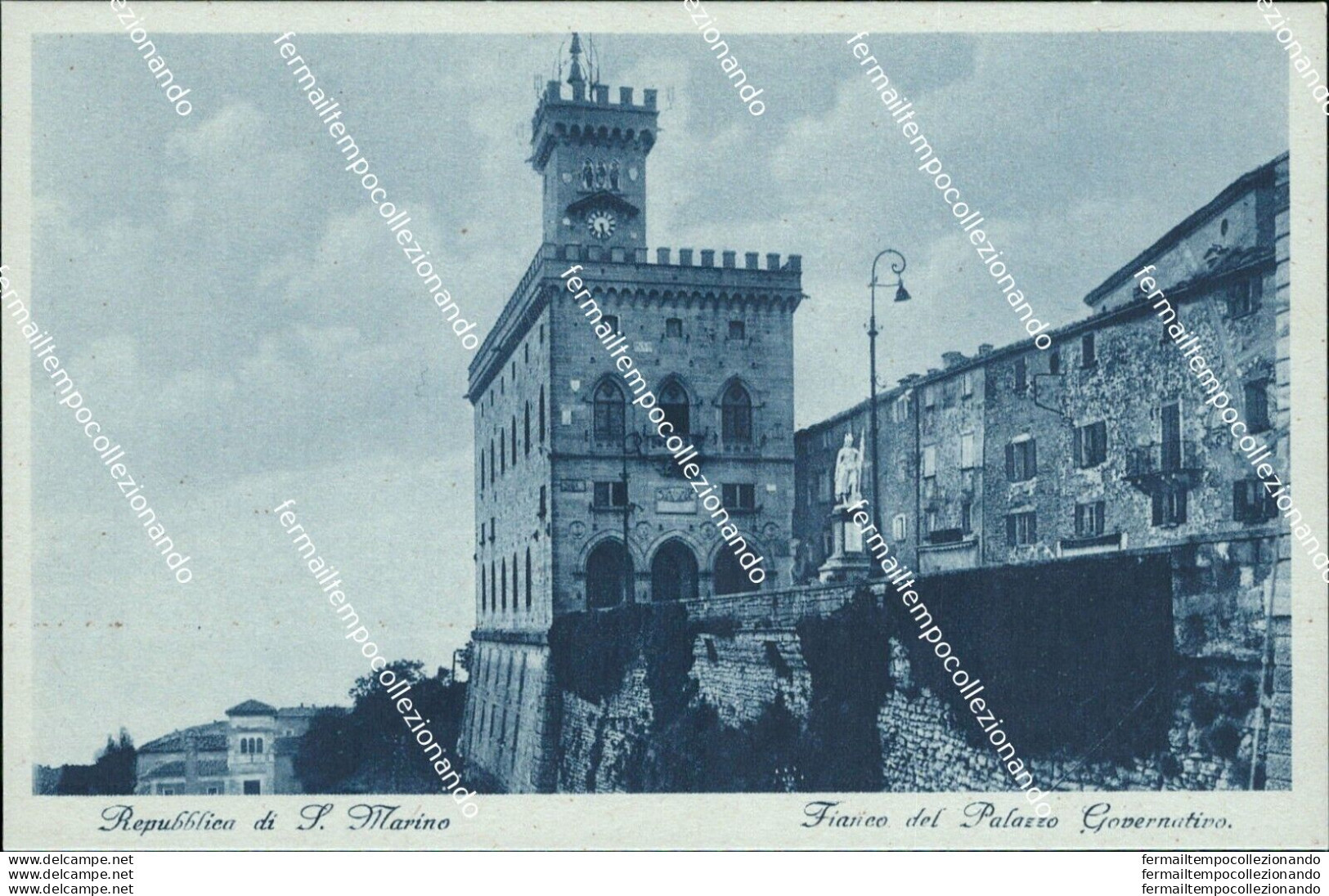 Ba13 Cartolina Repubblica Di San Marino Fianco Del Palazzo Governativo - San Marino