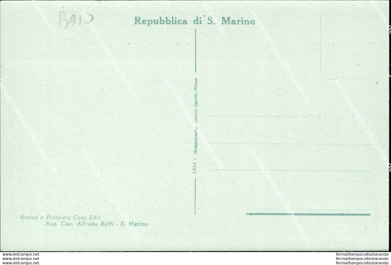 Ba10 Cartolina Repubblica Di San Marino Interno Della Seconda Torre - San Marino