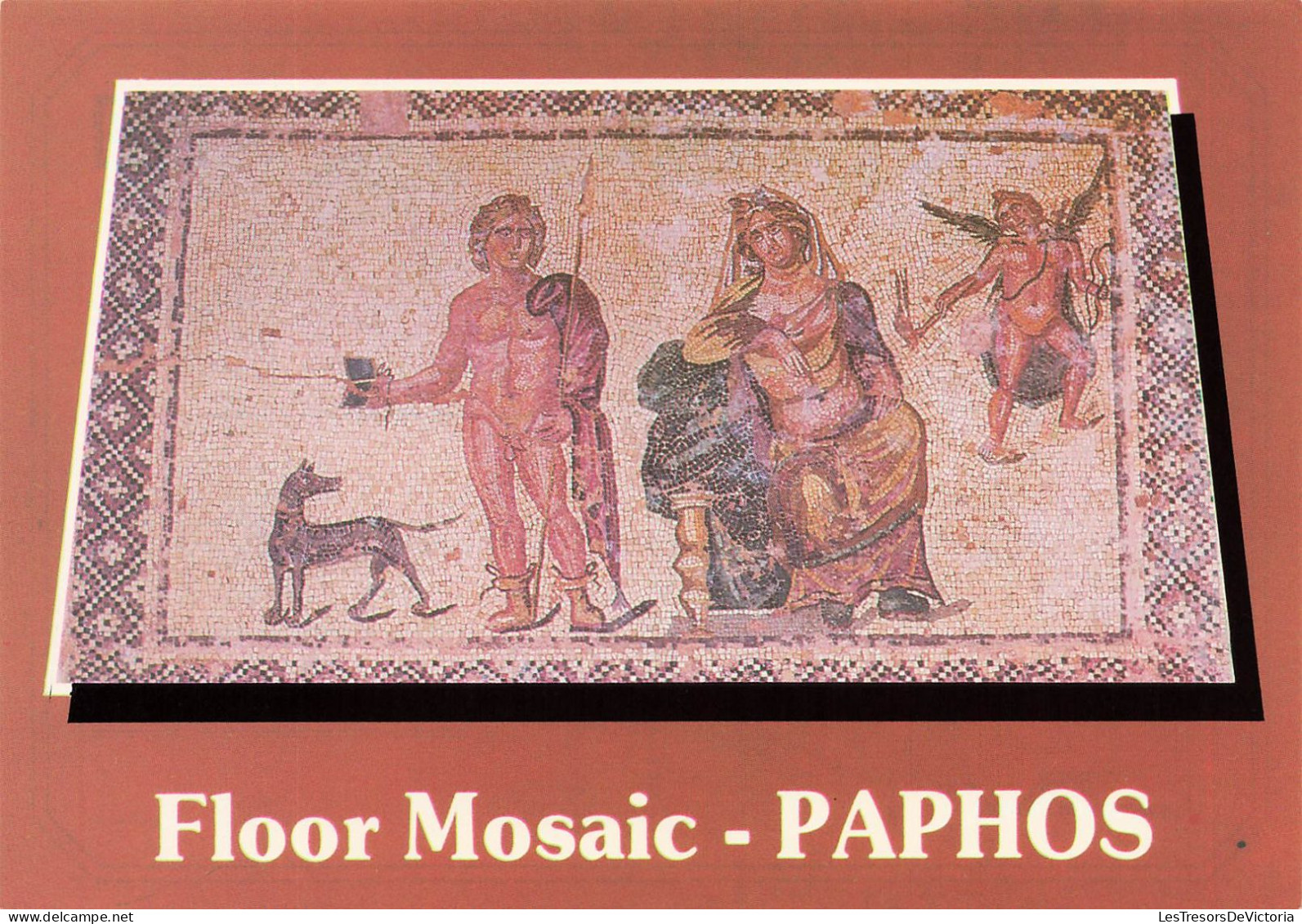 CHYPRE - Paphos - Floor Mosaic - Hippolytus And Phaedra - Colorisé - Carte Postale - Zypern