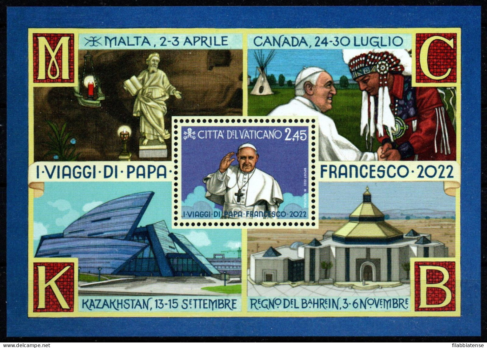 2023 - Vaticano - Viaggi Del Papa   +++++++++ - Ongebruikt