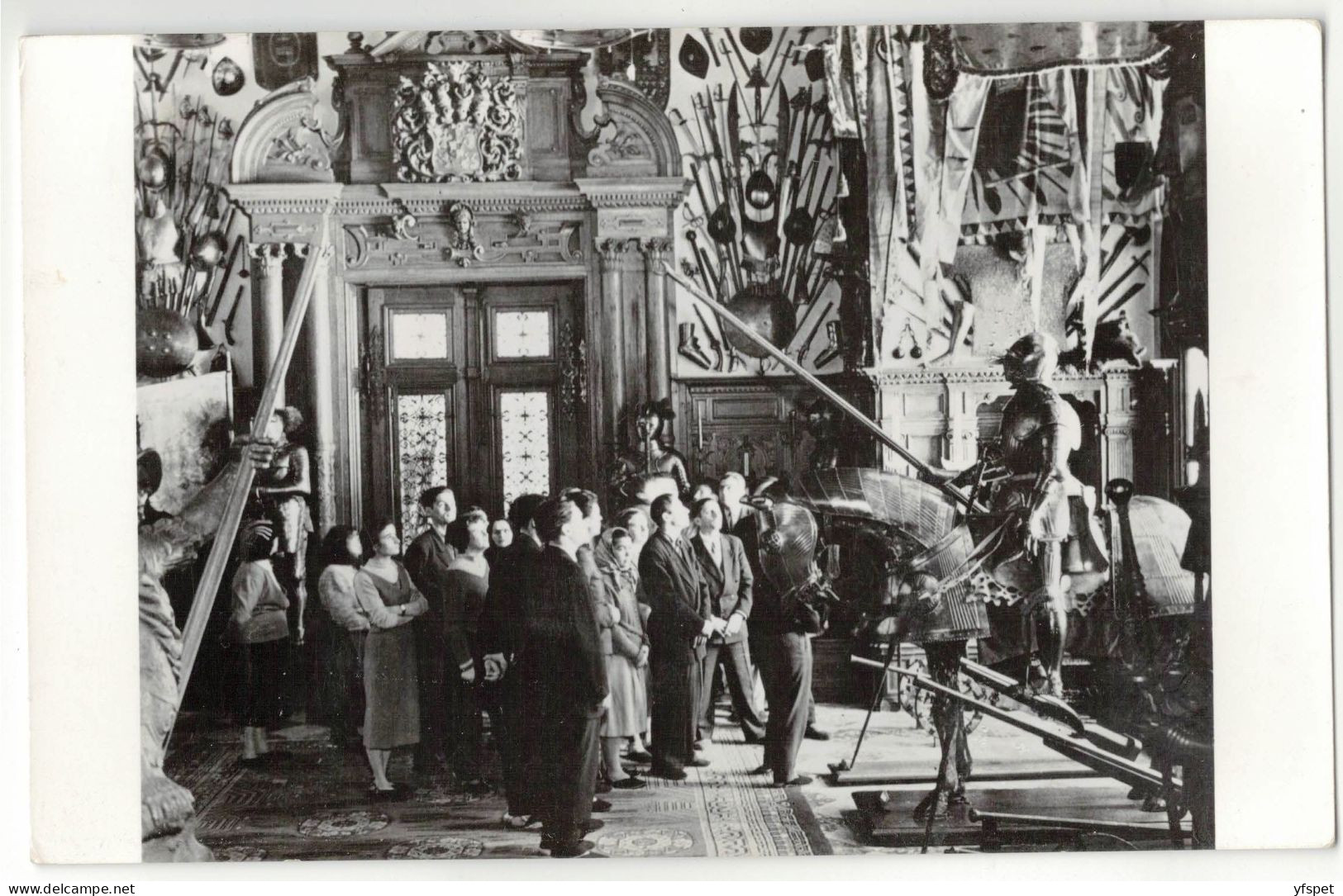 Sinaia - Peleș Museum - Visitors In The Armory - Romania