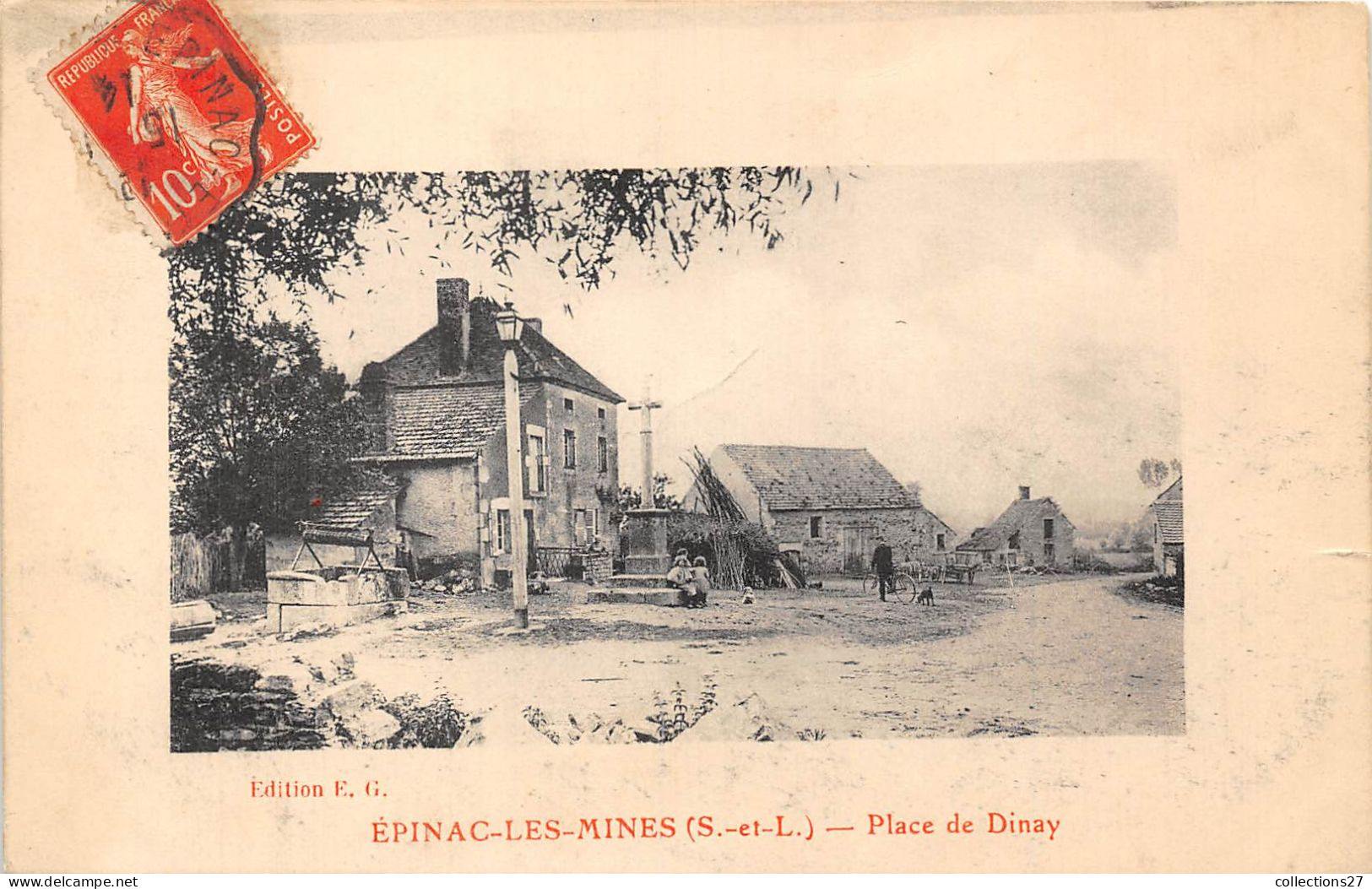 71-EPINAC-LES-MINES- PLACE DE DINAY - Sonstige & Ohne Zuordnung