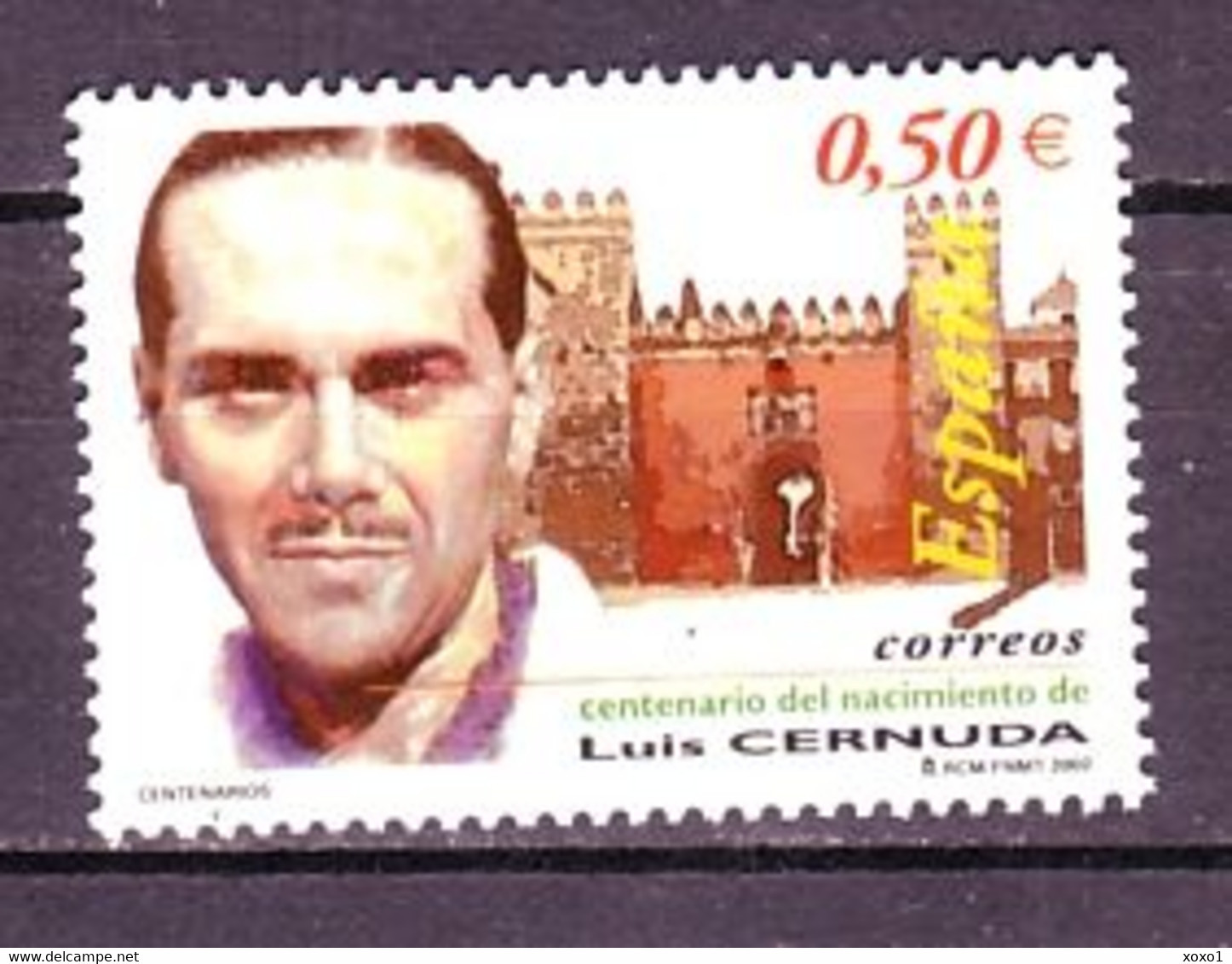 Spain 2002 MiNr. 3739   Spanien Famous People Lyric Poet Luis Cernuda 1v MNH ** 1,00 € - Autres & Non Classés