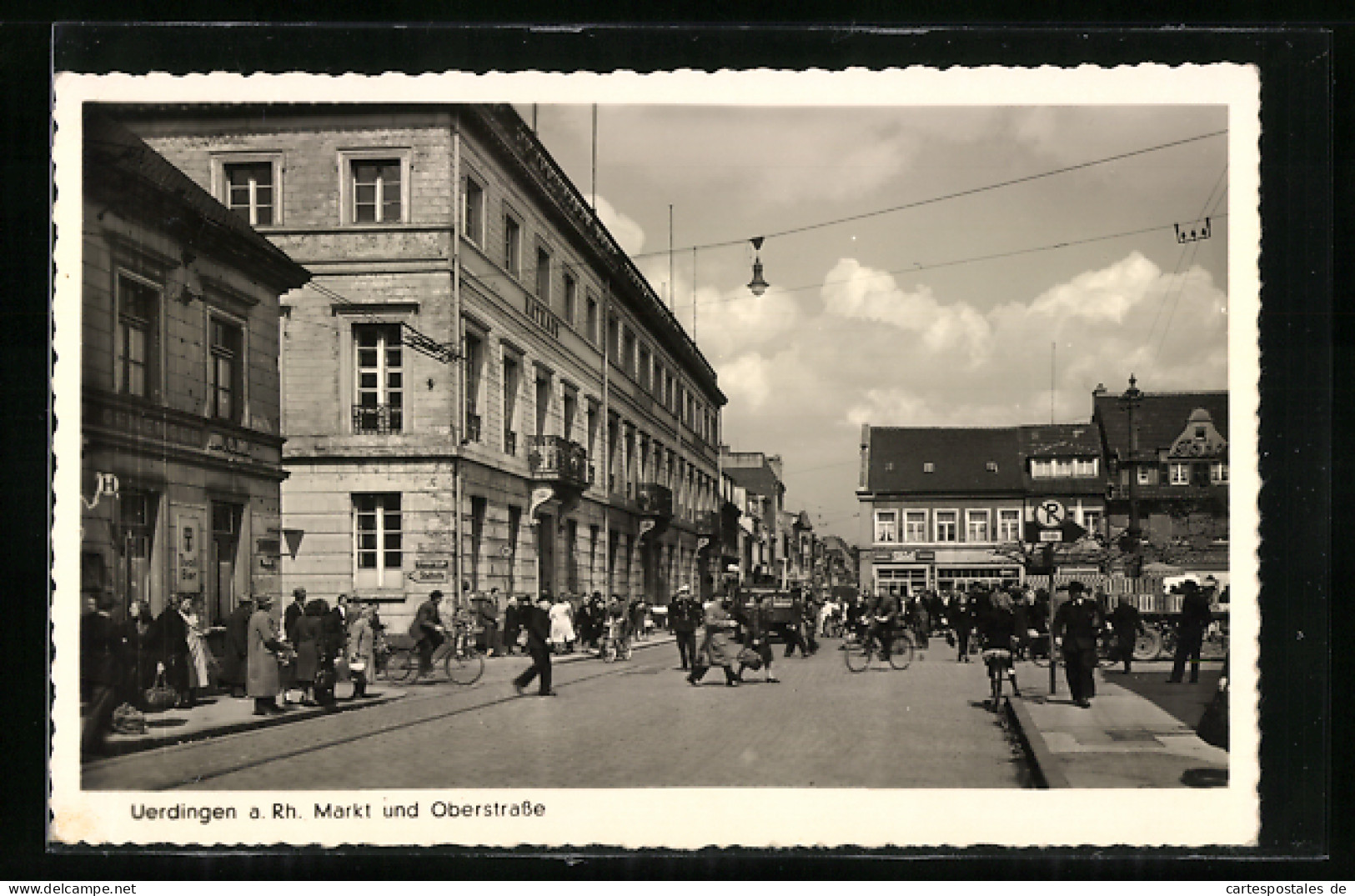 AK Uerdingen A. Rh., Markt Und Oberstrasse  - Andere & Zonder Classificatie