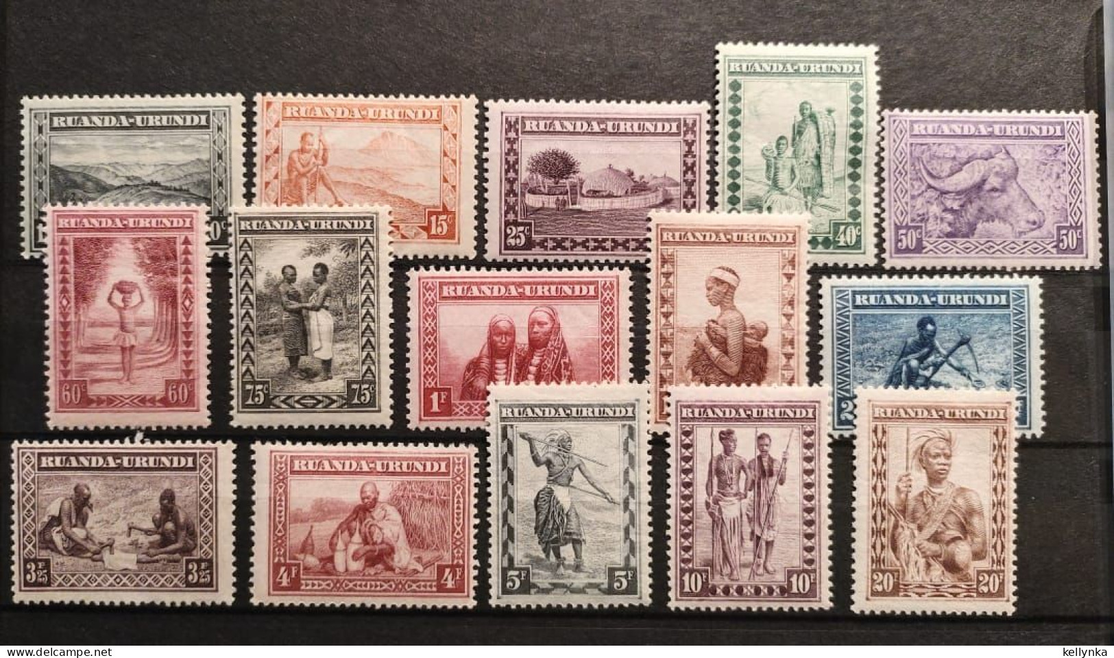 Ruanda Urundi - 92/106 - Indigènes, Animaux & Paysages - 1931 - MNH - Neufs
