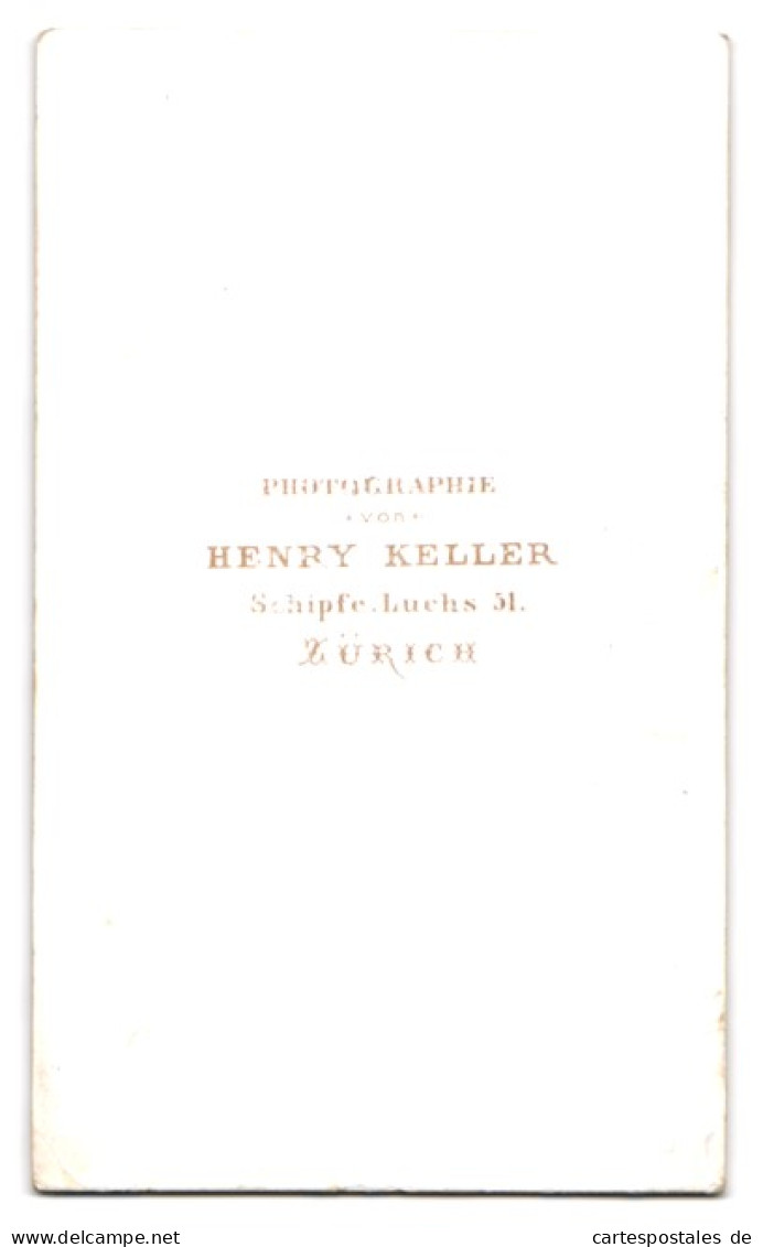 Fotografie Henry Keller, Zürich-Schipfe, Luchs 51, Junge Dame Mit Kragenbrosche U. Amulett  - Anonieme Personen