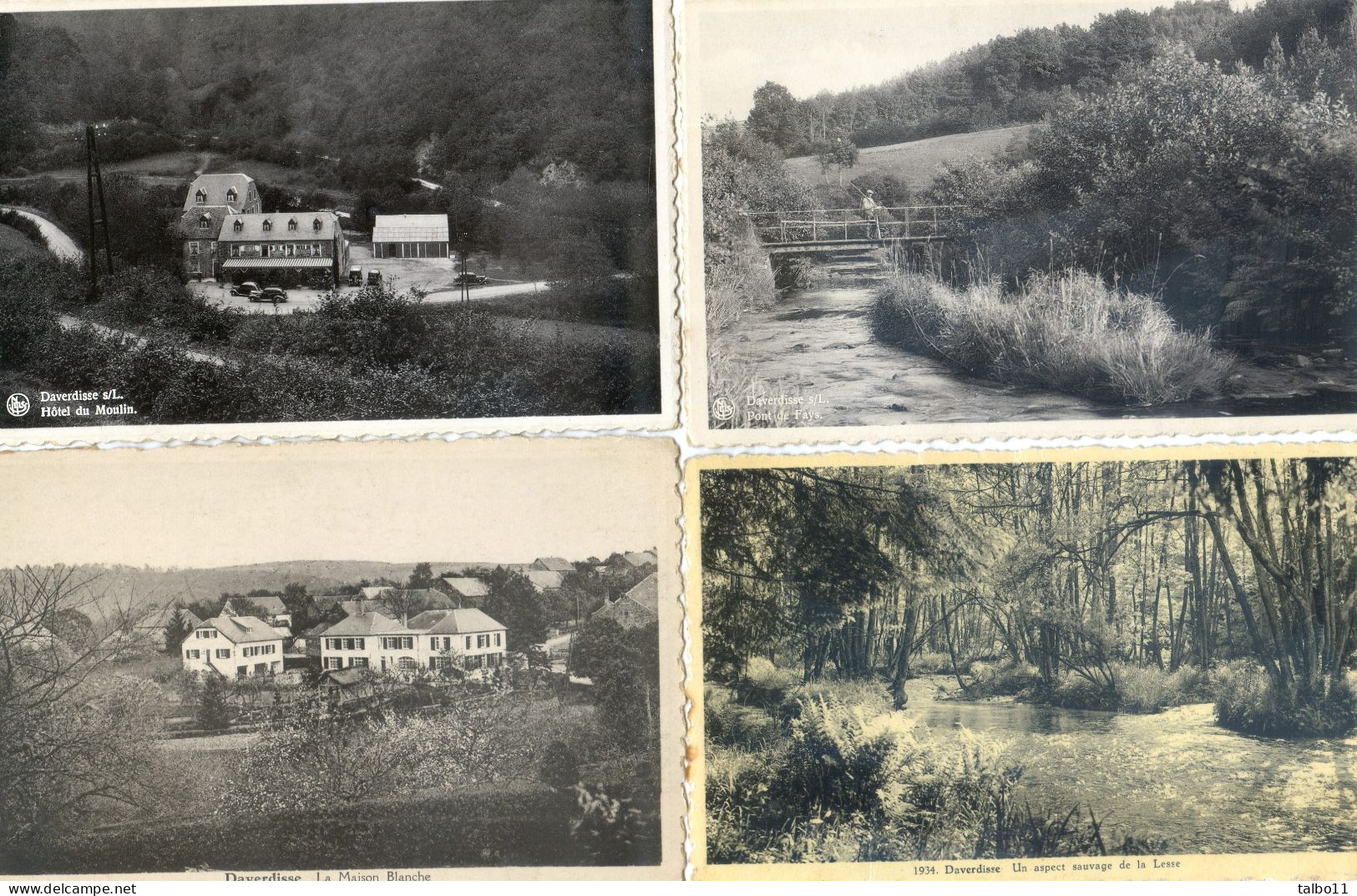 Luxembourg -Reverdisse Sur Lesse - Lot De 11 Cartes  - Hotel Du Moulin, Pont Collin,ferme Mohimont, Maison Blanche - Autres & Non Classés