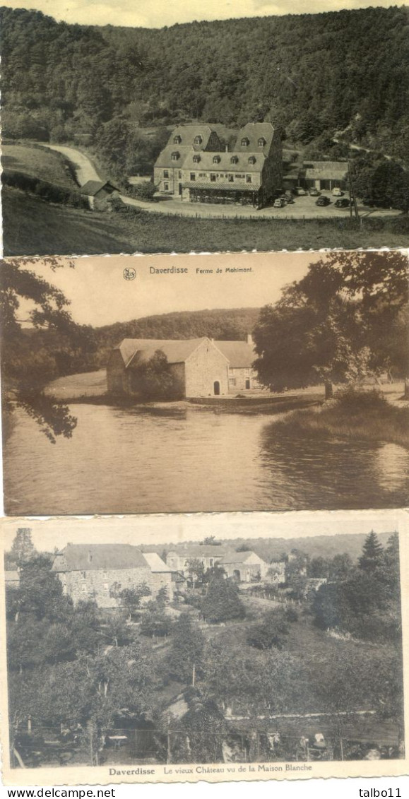 Luxembourg -Reverdisse Sur Lesse - Lot De 11 Cartes  - Hotel Du Moulin, Pont Collin,ferme Mohimont, Maison Blanche - Autres & Non Classés