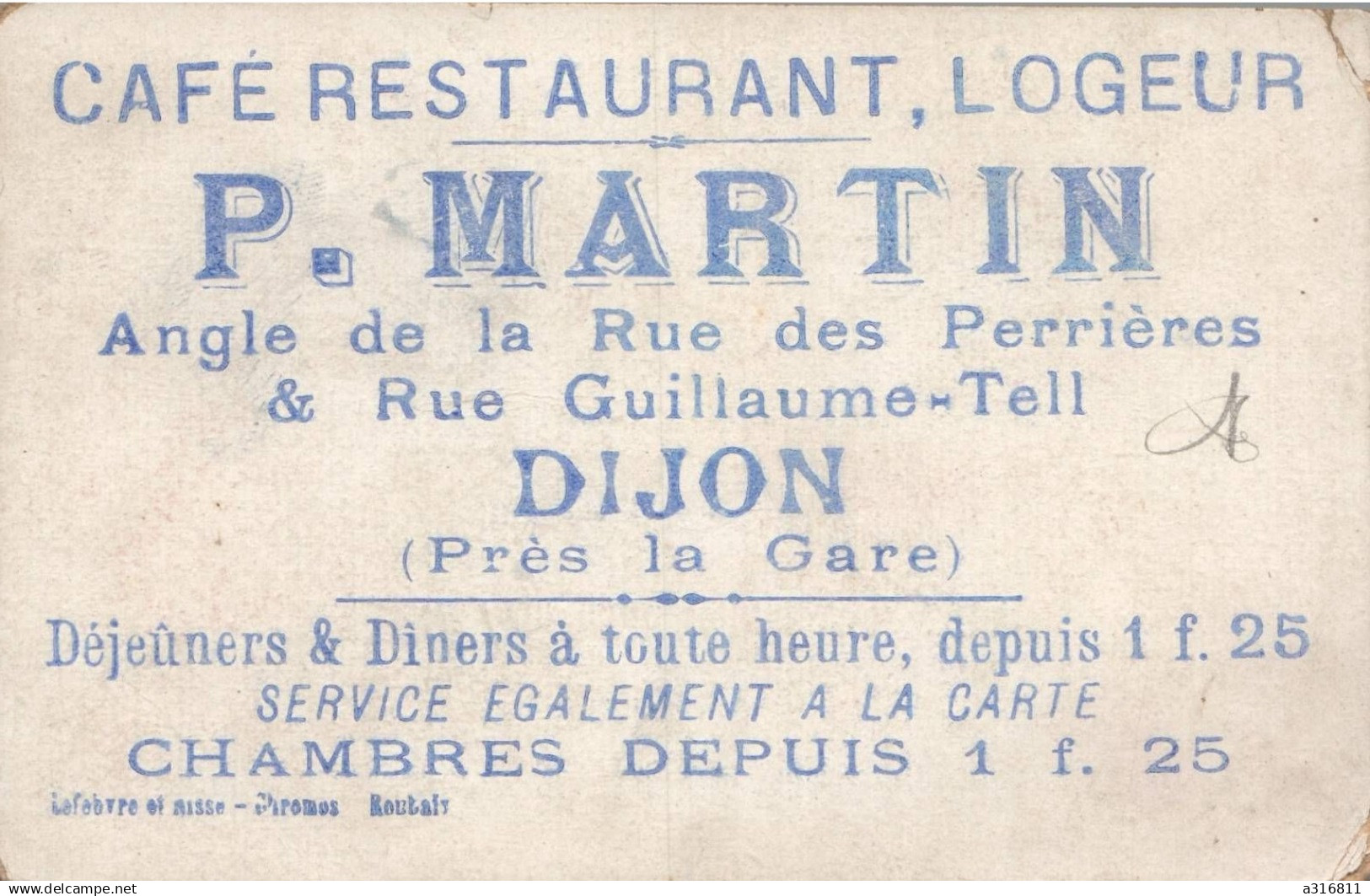 Cafe Restaurant Logeur P . Martin La Farandole En Provence - Sonstige & Ohne Zuordnung