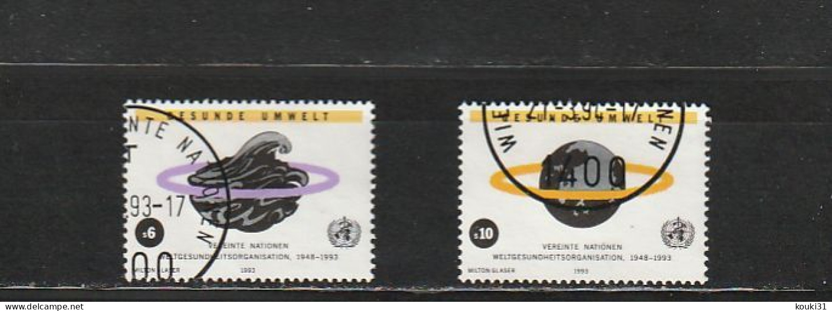 Nations Unies (Vienne) YT 163/4 Obl : OMS - 1993 - Gebraucht