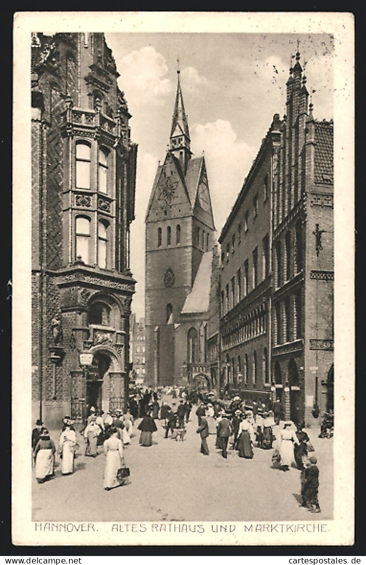 AK Hannover, Altes Rathaus Und Marktkirche  - Hannover