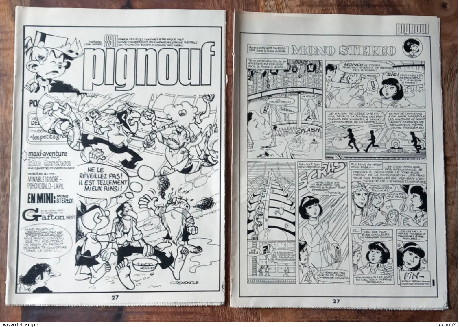 Bande Dessinée, 2 Suppléments Spirou---Pignouf, 1977 - Spirou Magazine