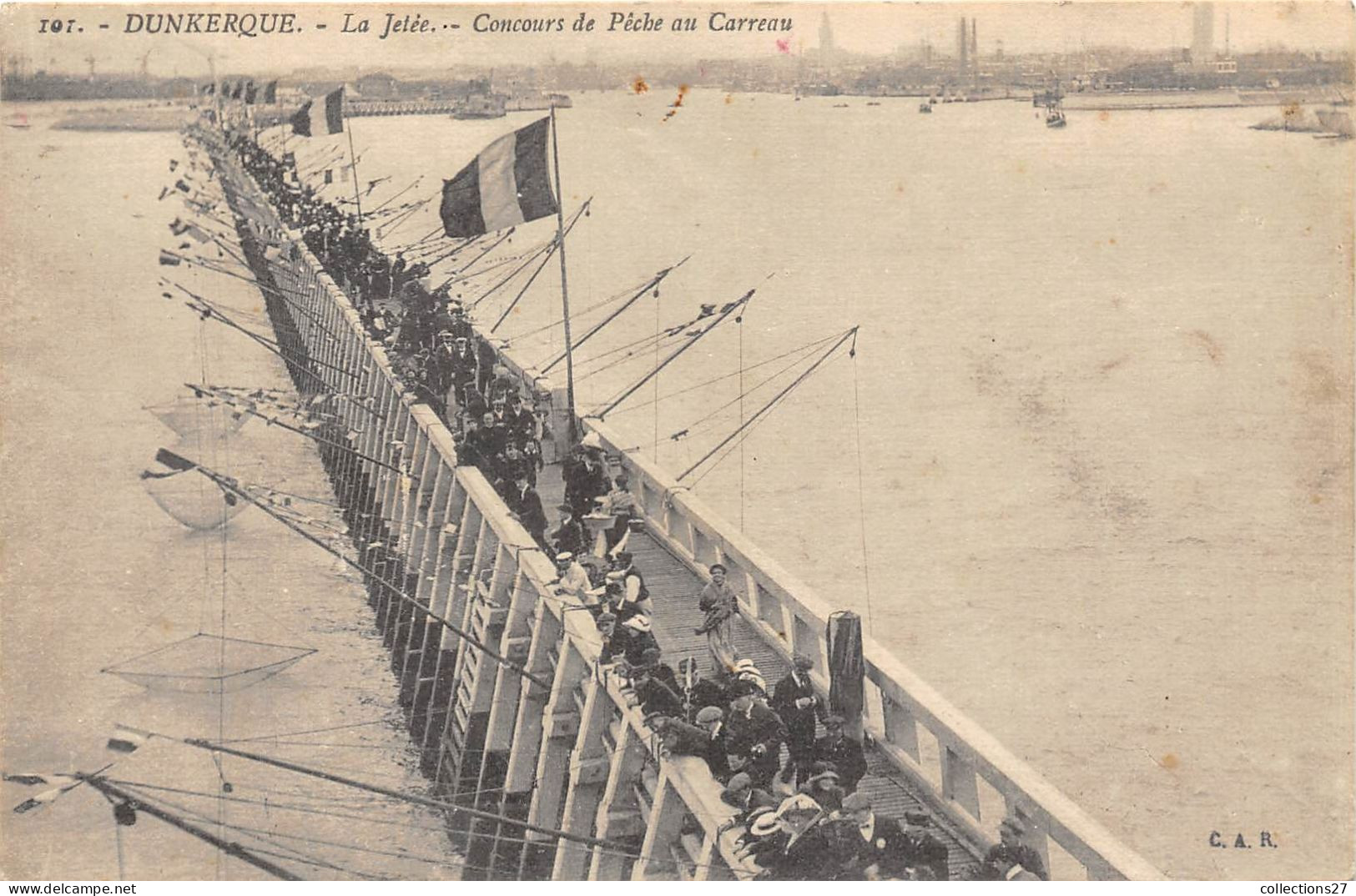 59-DUNKERQUE- LA JETEE CONCOURS DE PÊCHE AU CARREAU - Dunkerque