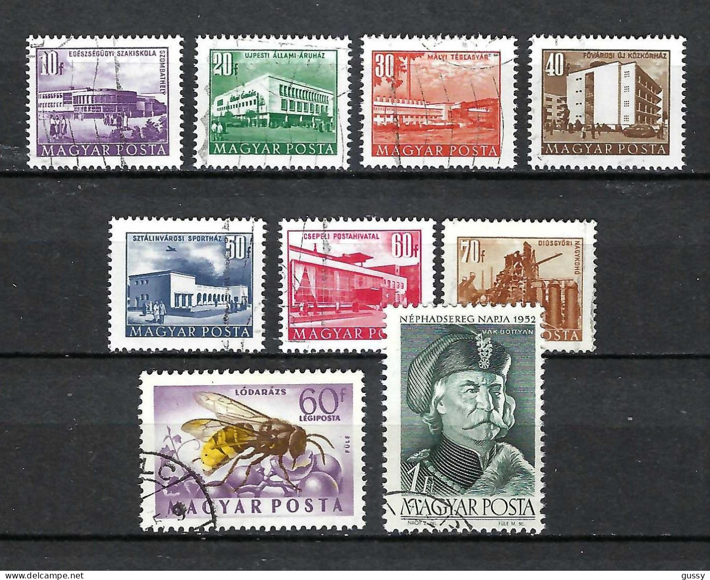 HONGRIE Ca.1951-53: Lot D'obl. - Used Stamps