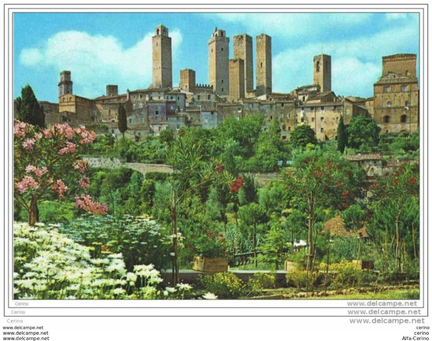 S. GIMIGNANO:   PANORAMA  -  PER  LA  SVIZZERA  -  FG - Siena