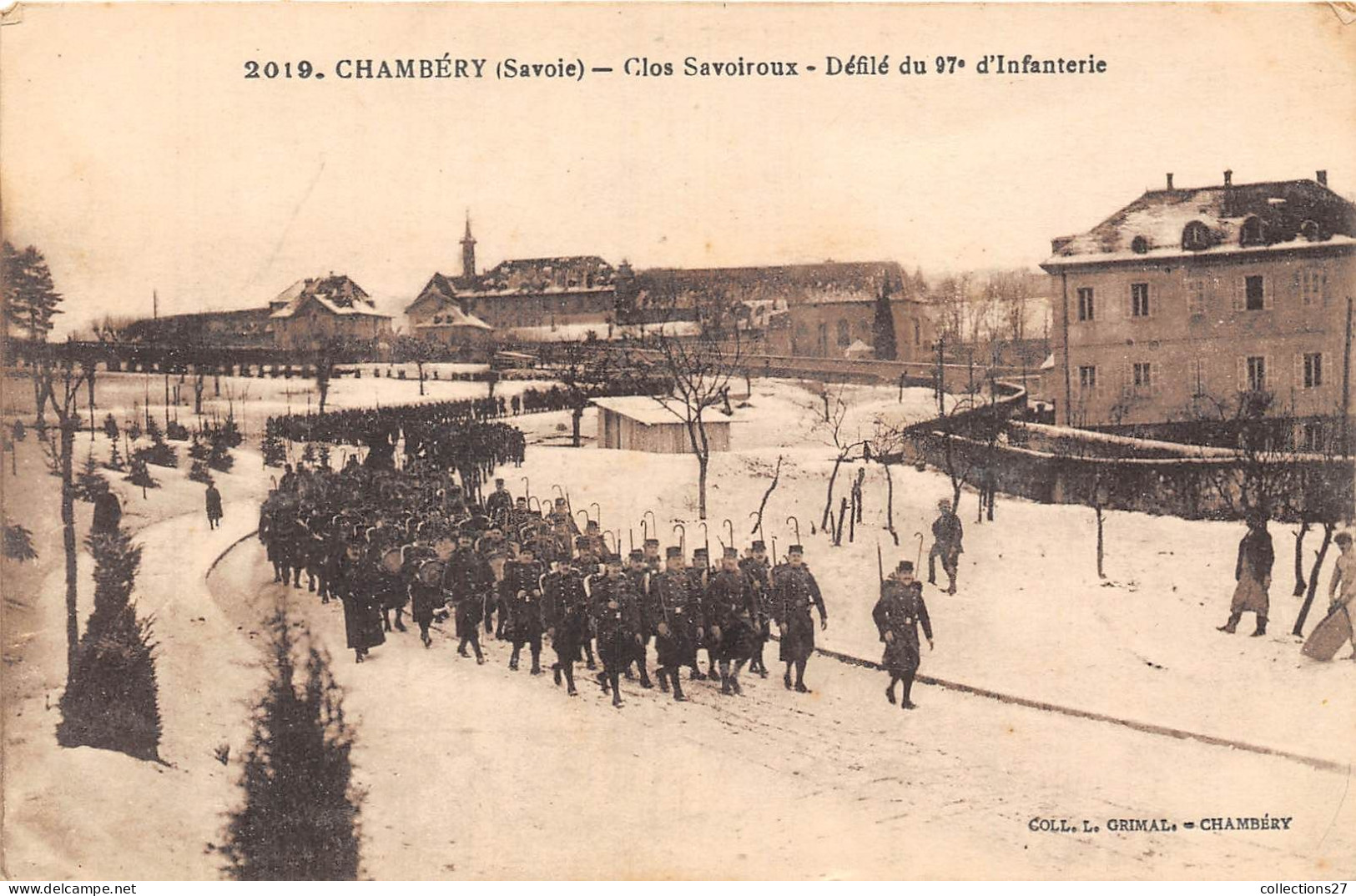 73-CHAMBERY- CLOS SAVOIROUX DEFILE DU 97e D'INFANTERIE - Chambery