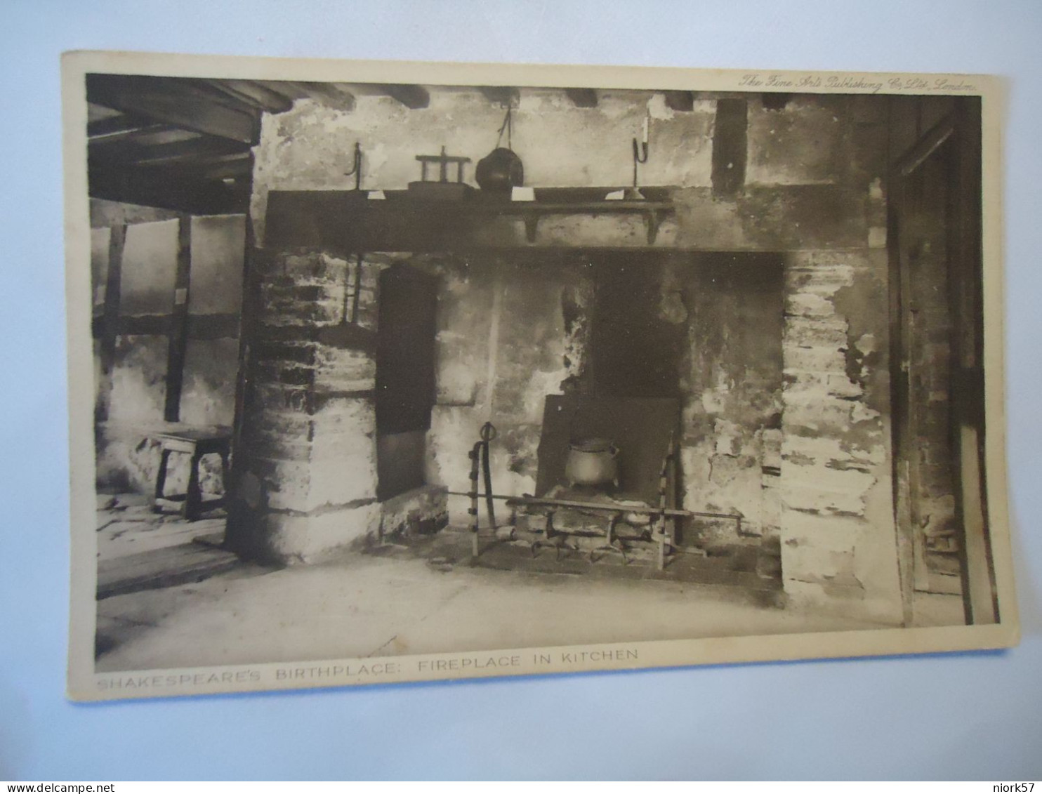 UNITED KINGDOM   POSTCARDS  Shakespeare's Birthplace KITCHEN FIREPLACE - Other & Unclassified