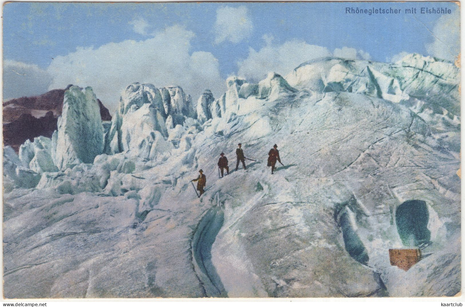Rhonegletscher Mit Eishöhle - (Schweiz/Suisse/Switzerland) - 1928 - Goms