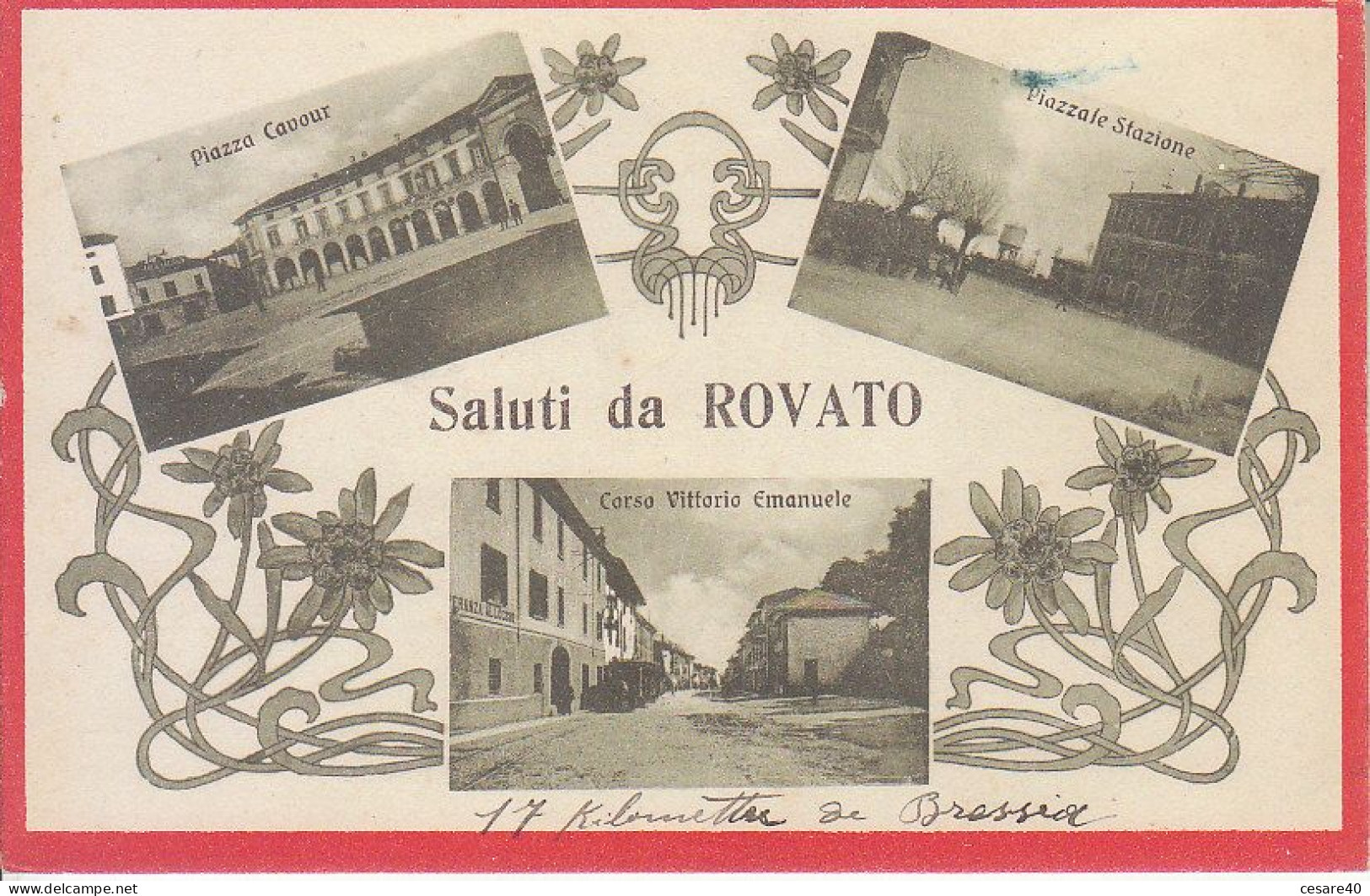 ITALIA - ROVATO (brescia) - TRE Vedutine, Animata, Scritta Nel 1917 - 2021-68,69 - Brescia