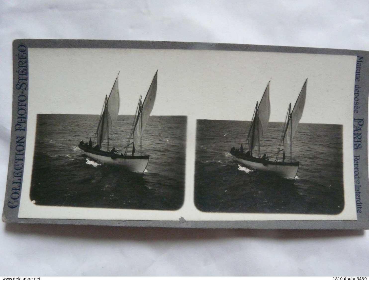 PHOTO STEREOSCOPIQUE - EGYPTE : ALEXANDRIE - Bateaux - Boats