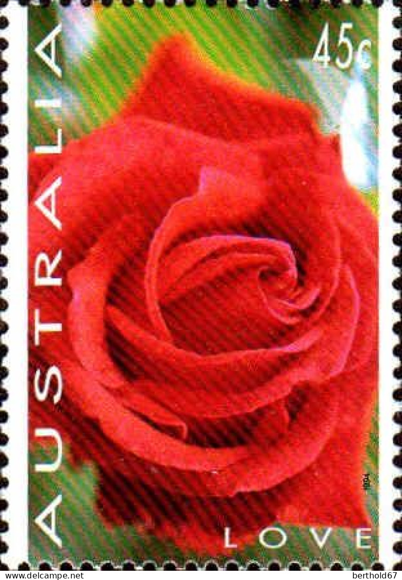 Australie Poste N** Yv:1349/1351 Timbres De Voeux Fleurs - Ongebruikt