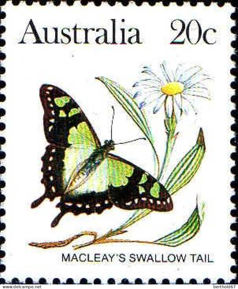 Australie Poste N** Yv: 825/834 Faune & Flore 5.Serie Papillons - Neufs