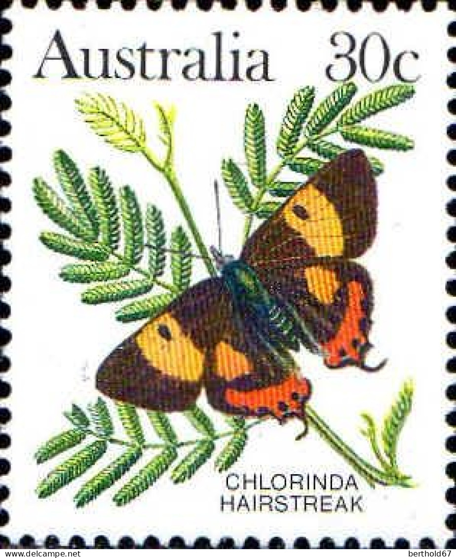 Australie Poste N** Yv: 825/834 Faune & Flore 5.Serie Papillons - Ongebruikt