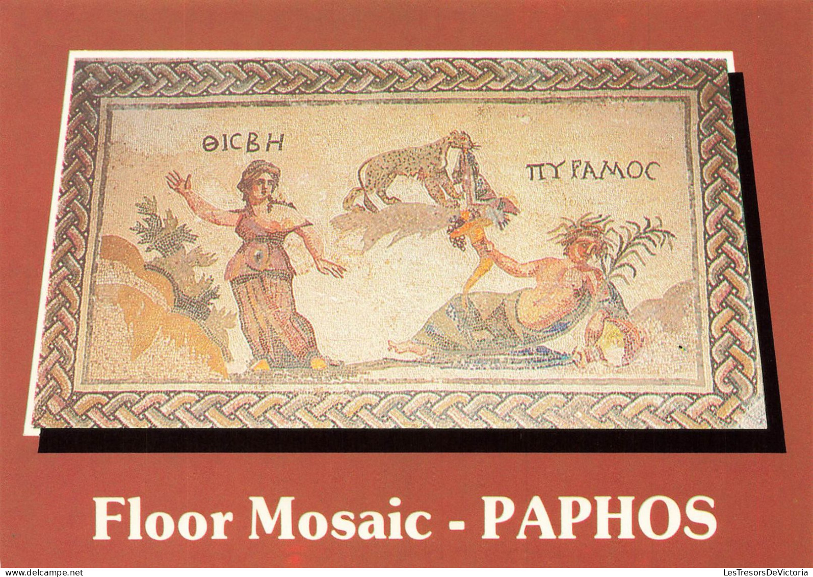 CHYPRE - Paphos - Floor Mosaic - Thishe And Pyramus - Colorisé - Carte Postale - Chipre