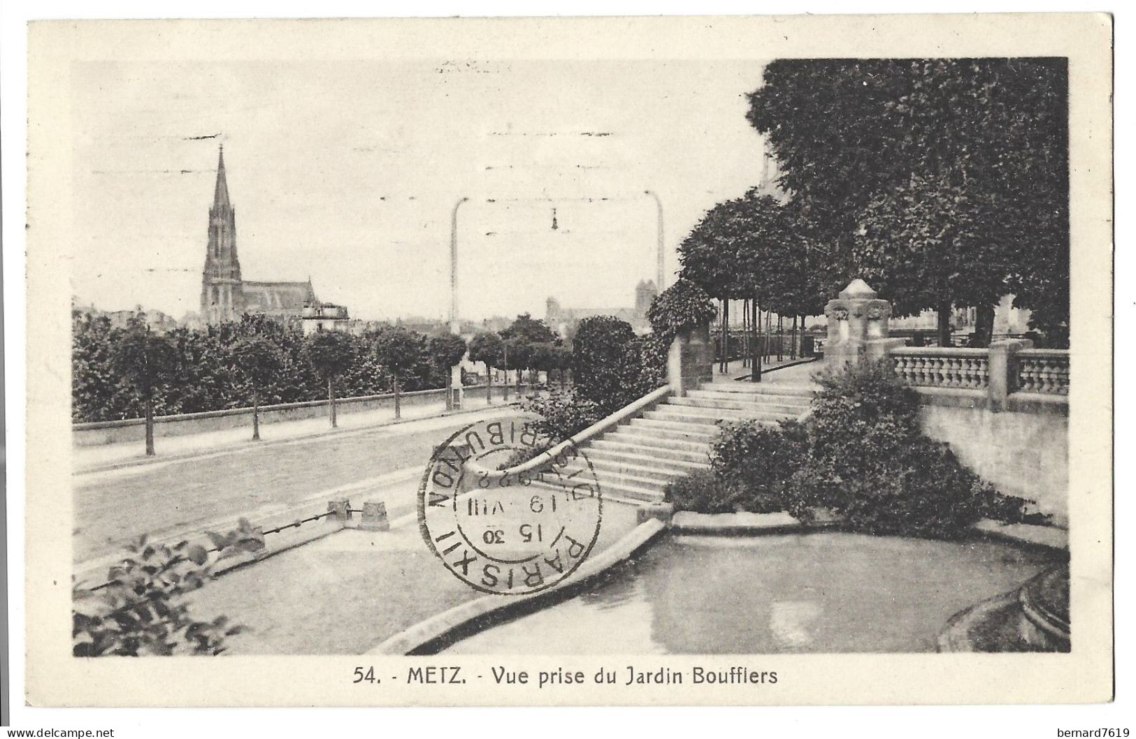 57  Metz - Vue Prise Du Jardin Boufflers - Metz