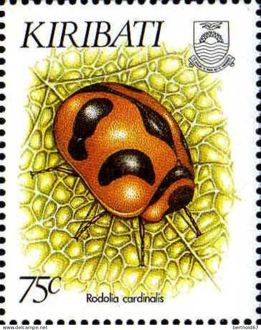 Kiribati Poste N** Yv:278/281 Coléoptères - Kiribati (1979-...)