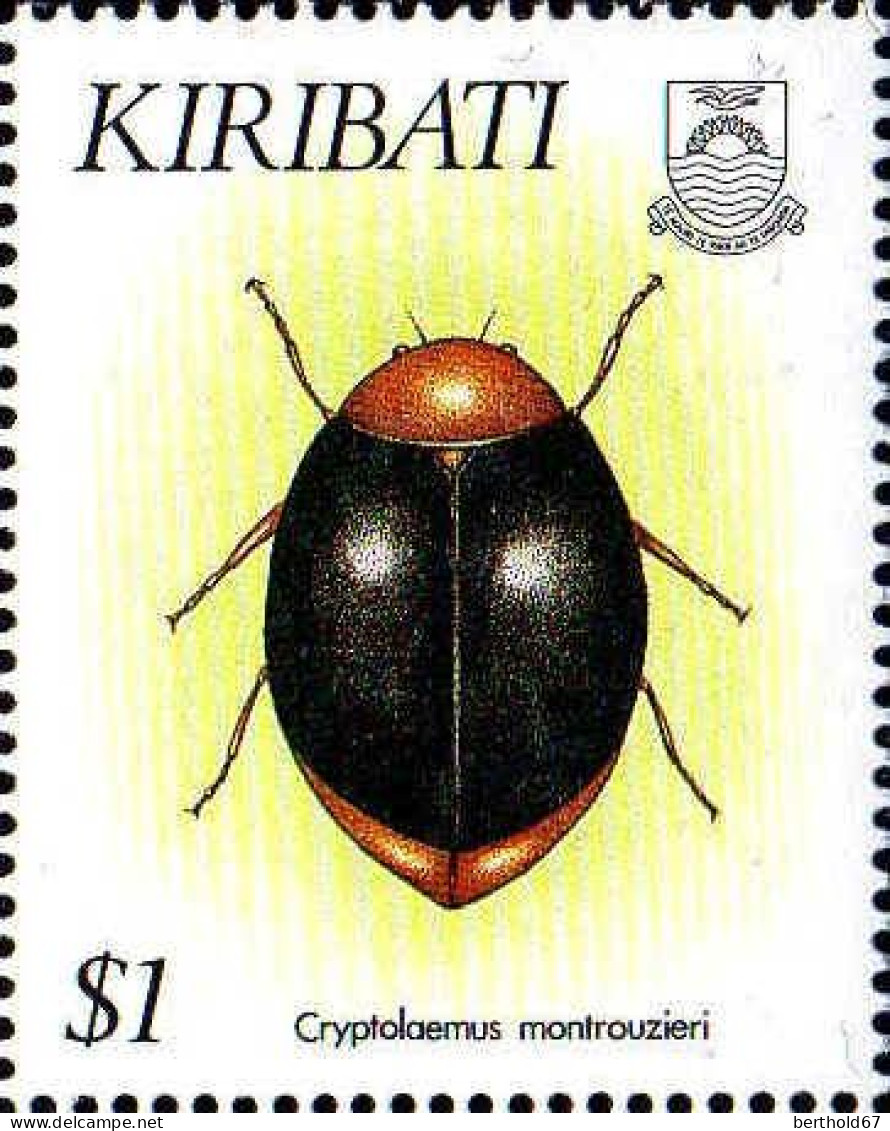 Kiribati Poste N** Yv:278/281 Coléoptères - Kiribati (1979-...)