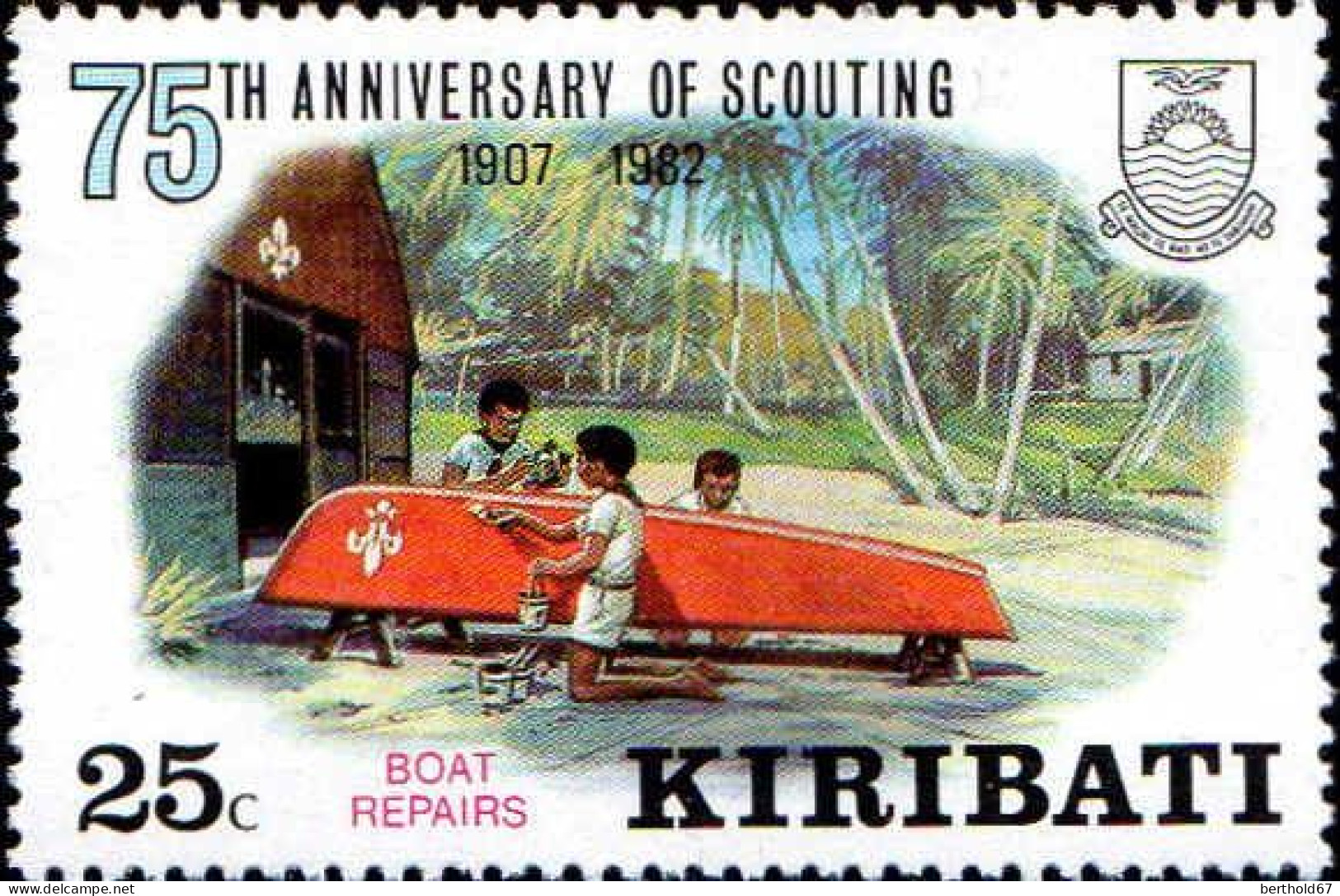 Kiribati Poste N** Yv: 88/91 75.Anniversaire Du Scoutisme - Kiribati (1979-...)