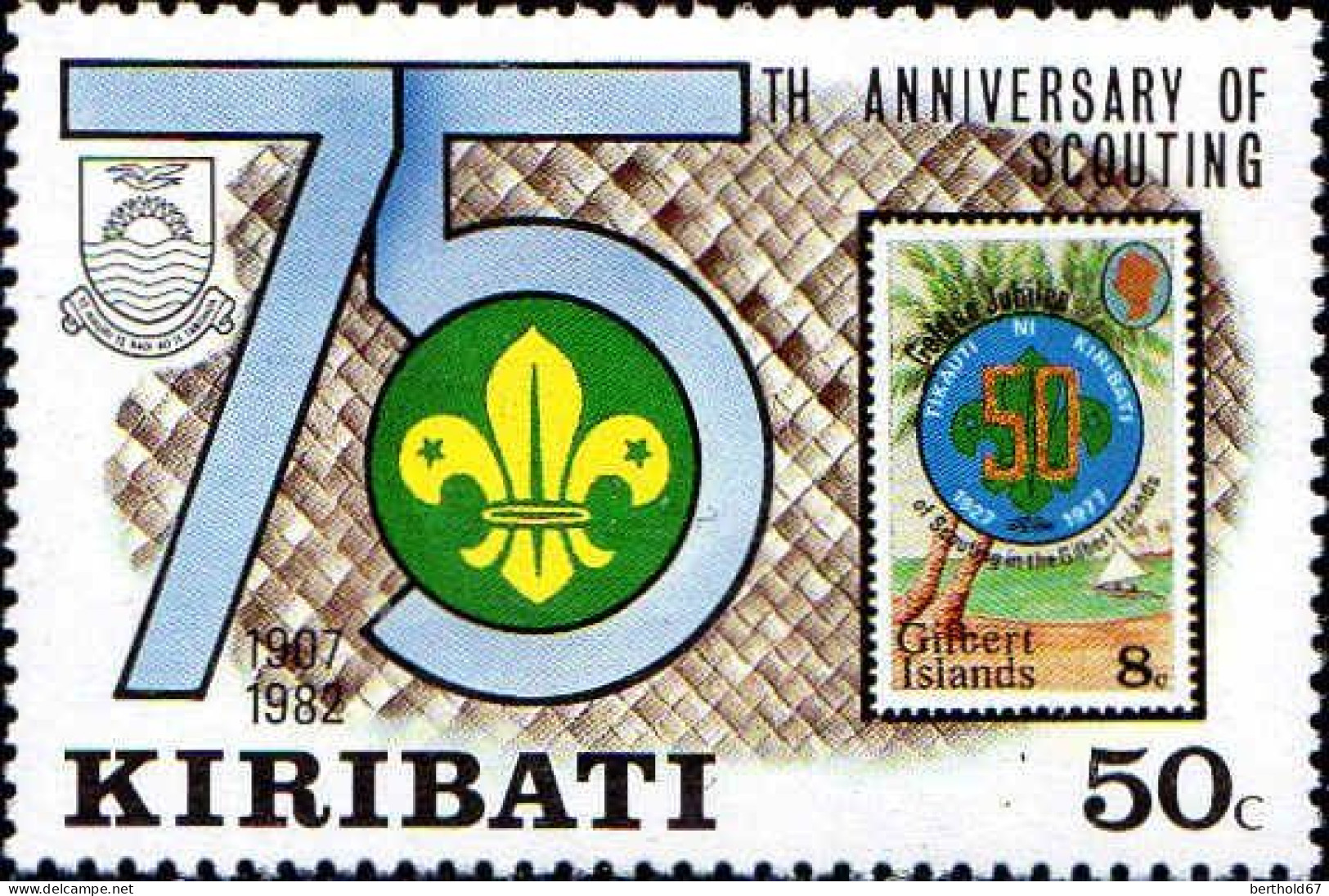 Kiribati Poste N** Yv: 88/91 75.Anniversaire Du Scoutisme - Kiribati (1979-...)