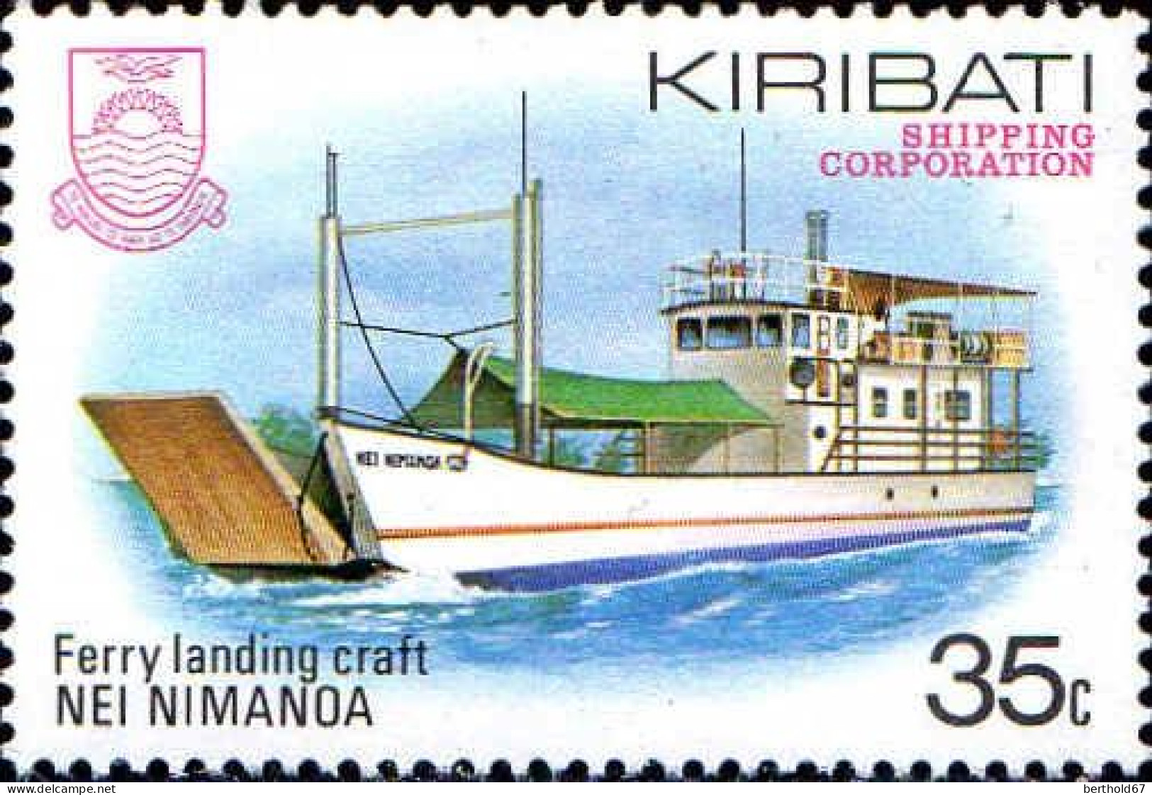 Kiribati Poste N** Yv:118/121 Shipping Corporation - Kiribati (1979-...)