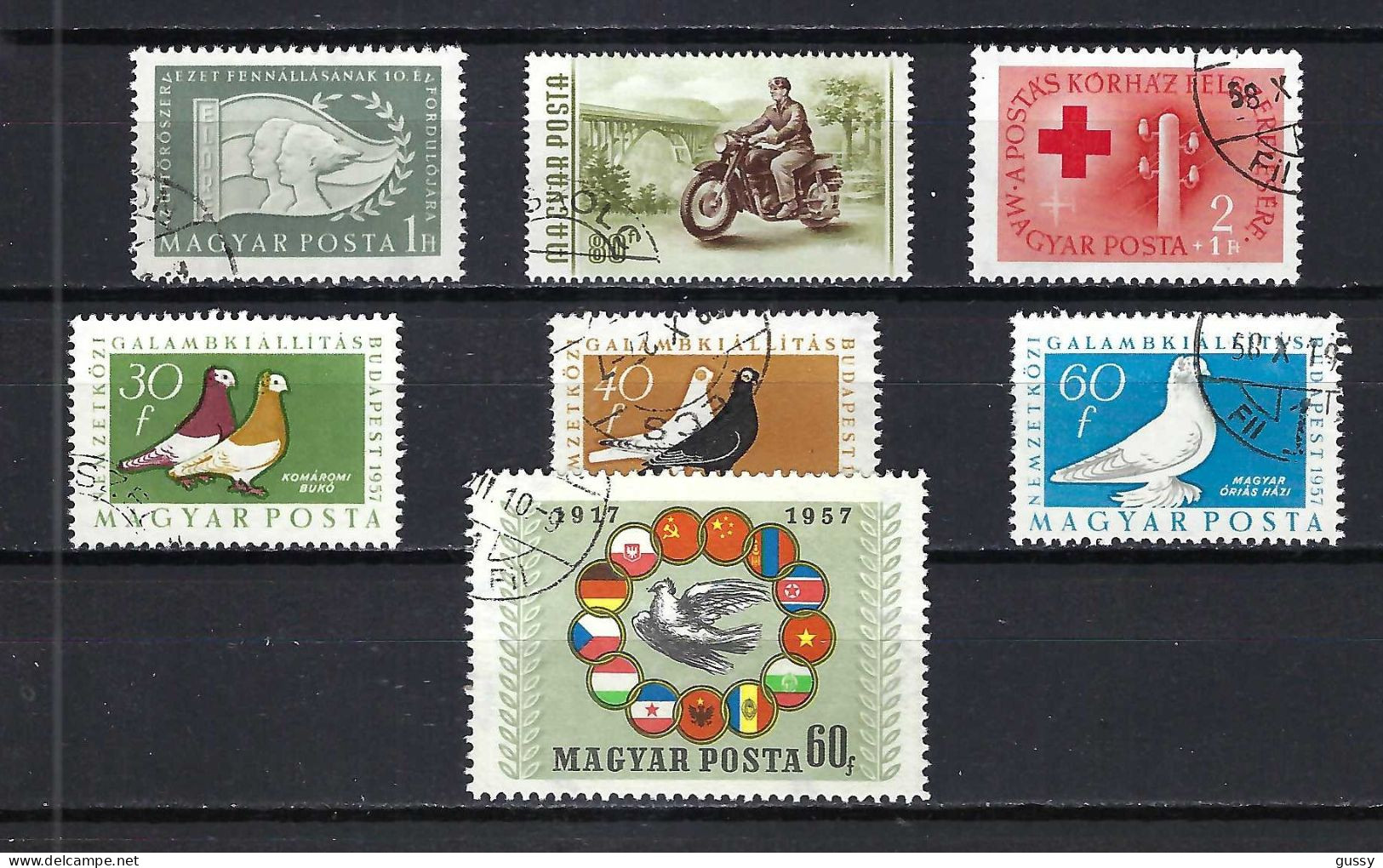 HONGRIE Ca.1957-58: Lot D'obl. - Used Stamps