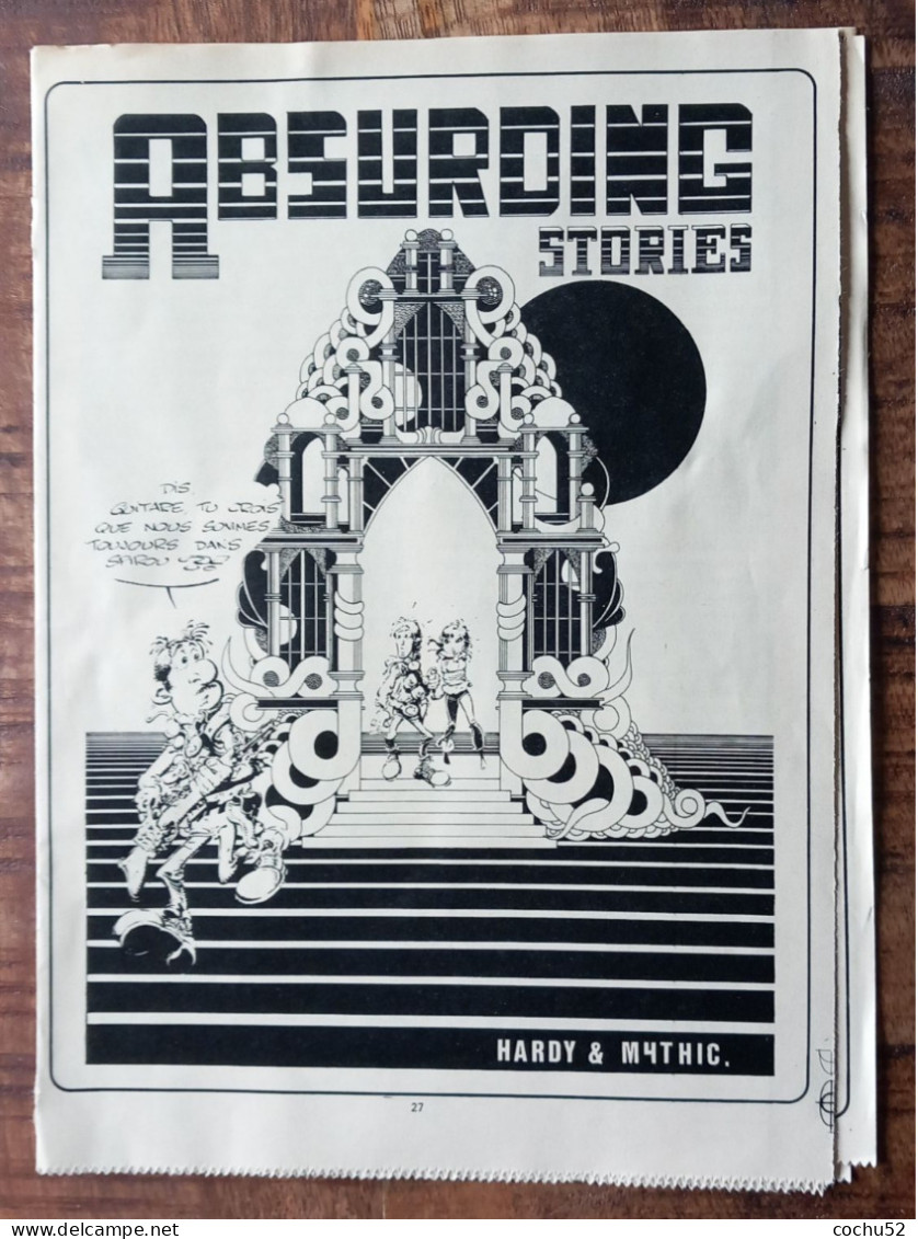 Bande Dessinée, Supplément Spirou Numéro 2087---Absurding Stories, Hardy & Mythic, 1978 - Spirou Magazine