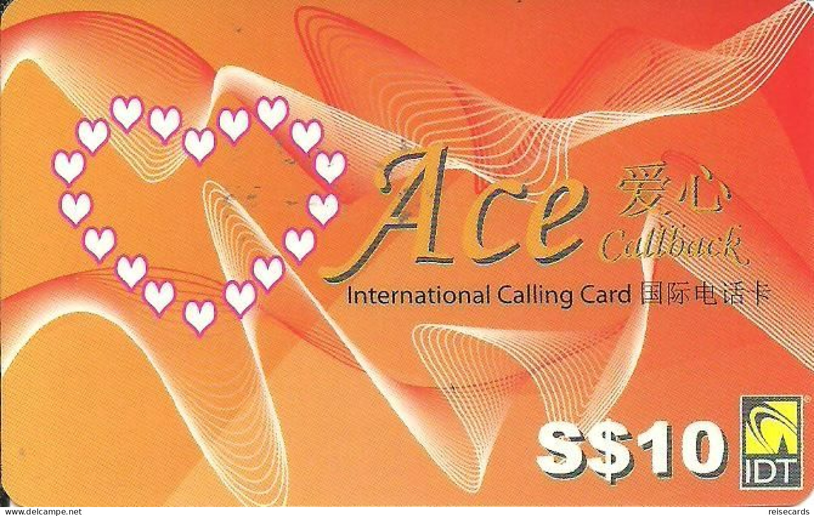 Singapore: Prepaid IDT - Ace - Singapour