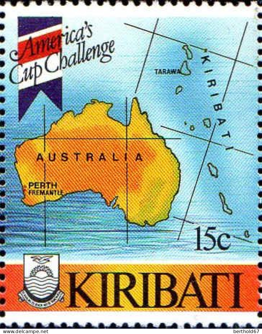 Kiribati Poste N** Yv:163/165 Coupe De L'America - Autres & Non Classés