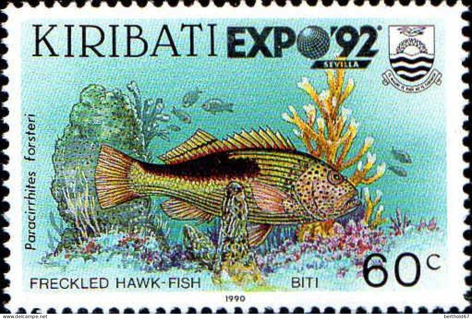 Kiribati Poste N** Yv:258/261 Exposition Universelle Seville Expo'92 - 1992 – Sevilla (Spanje)