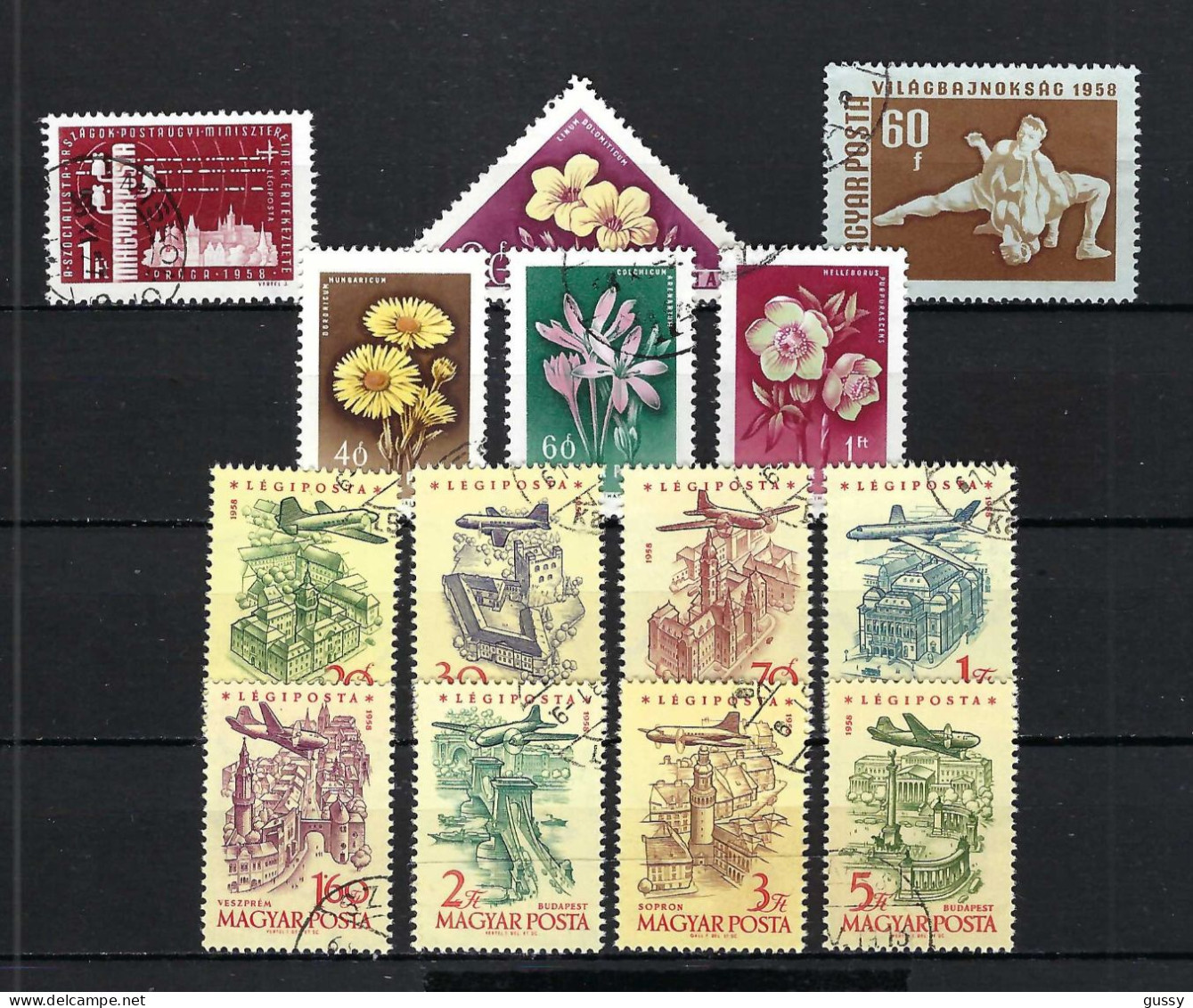 HONGRIE Ca.1958-59: Lot D'obl. - Used Stamps