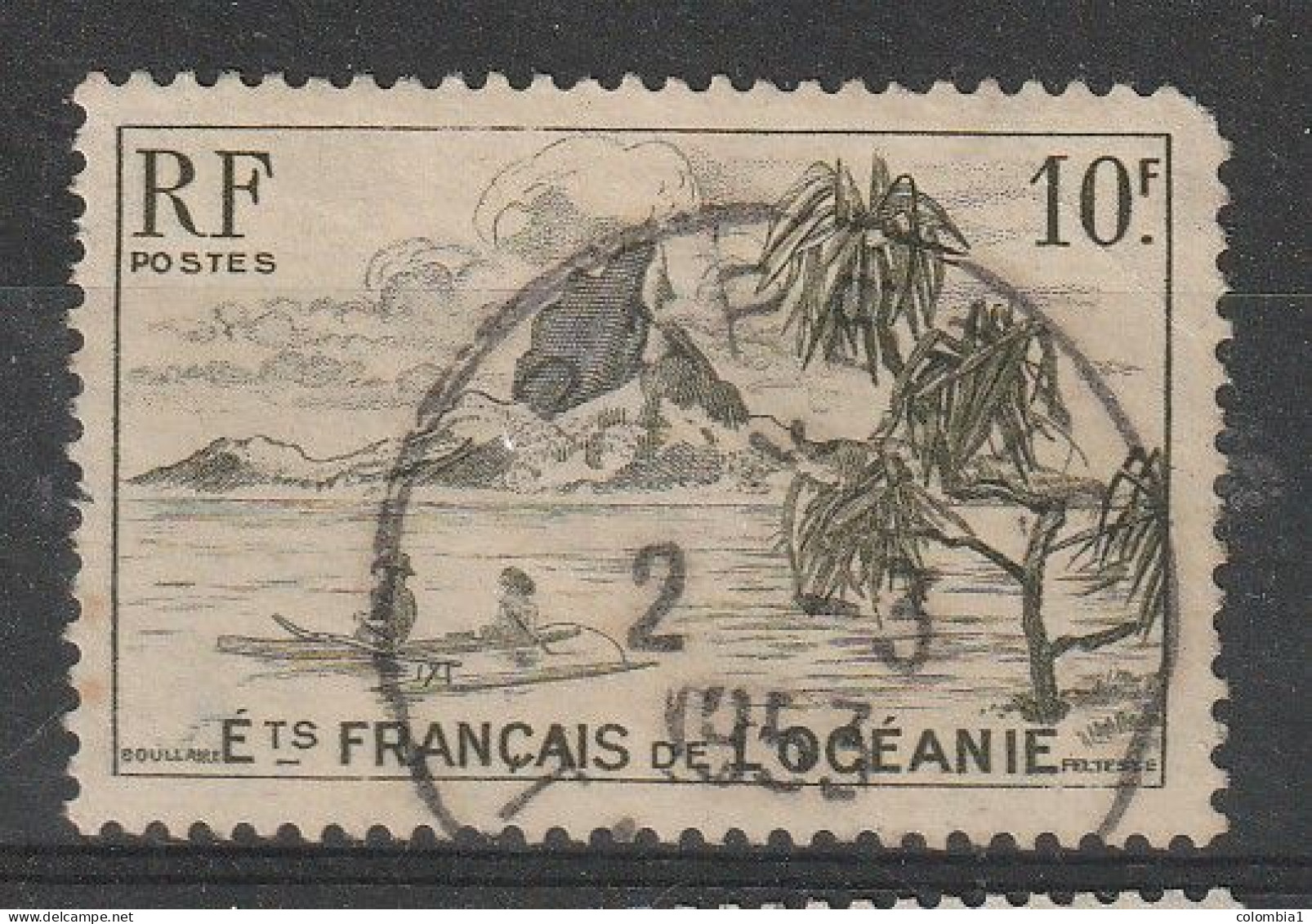 OCEANIE YT 197 Oblitéré PAPETTE 2 - 3 1953 - Used Stamps