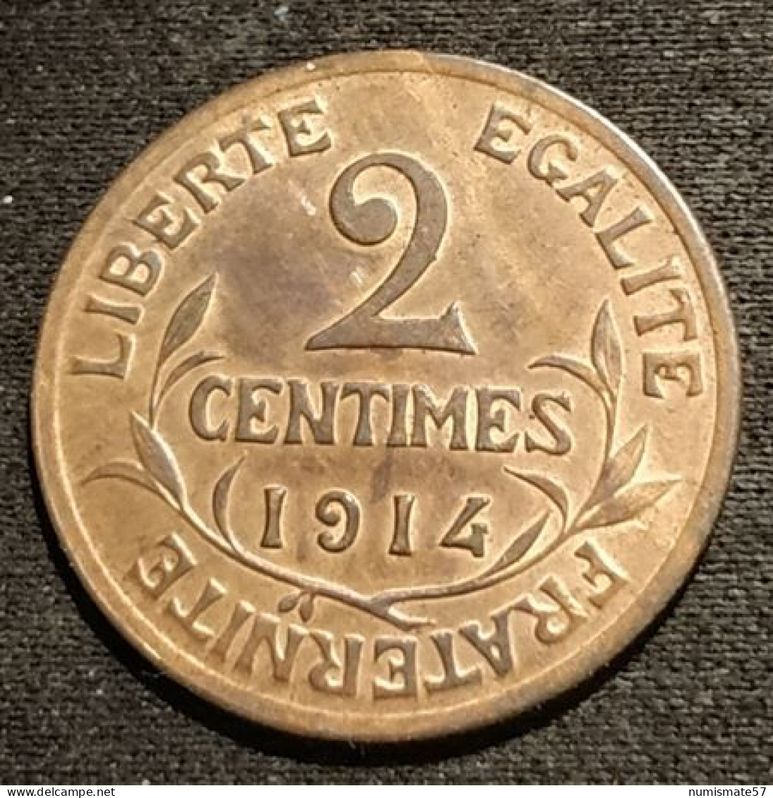 FRANCE - 2 CENTIMES 1914 - Daniel-Dupuis - Gad 107 - KM 841 - 2 Centimes